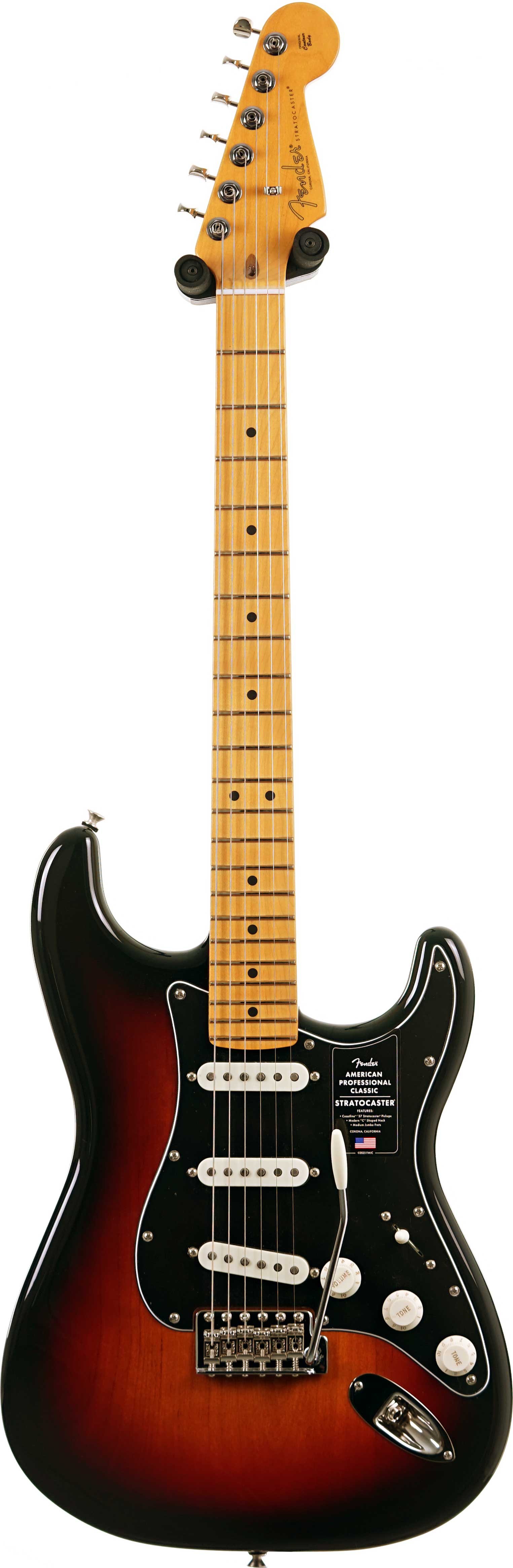 Fender American Professional Classic Stratocaster 3-Colour Sunburst Maple Fingerboard #US25107705
