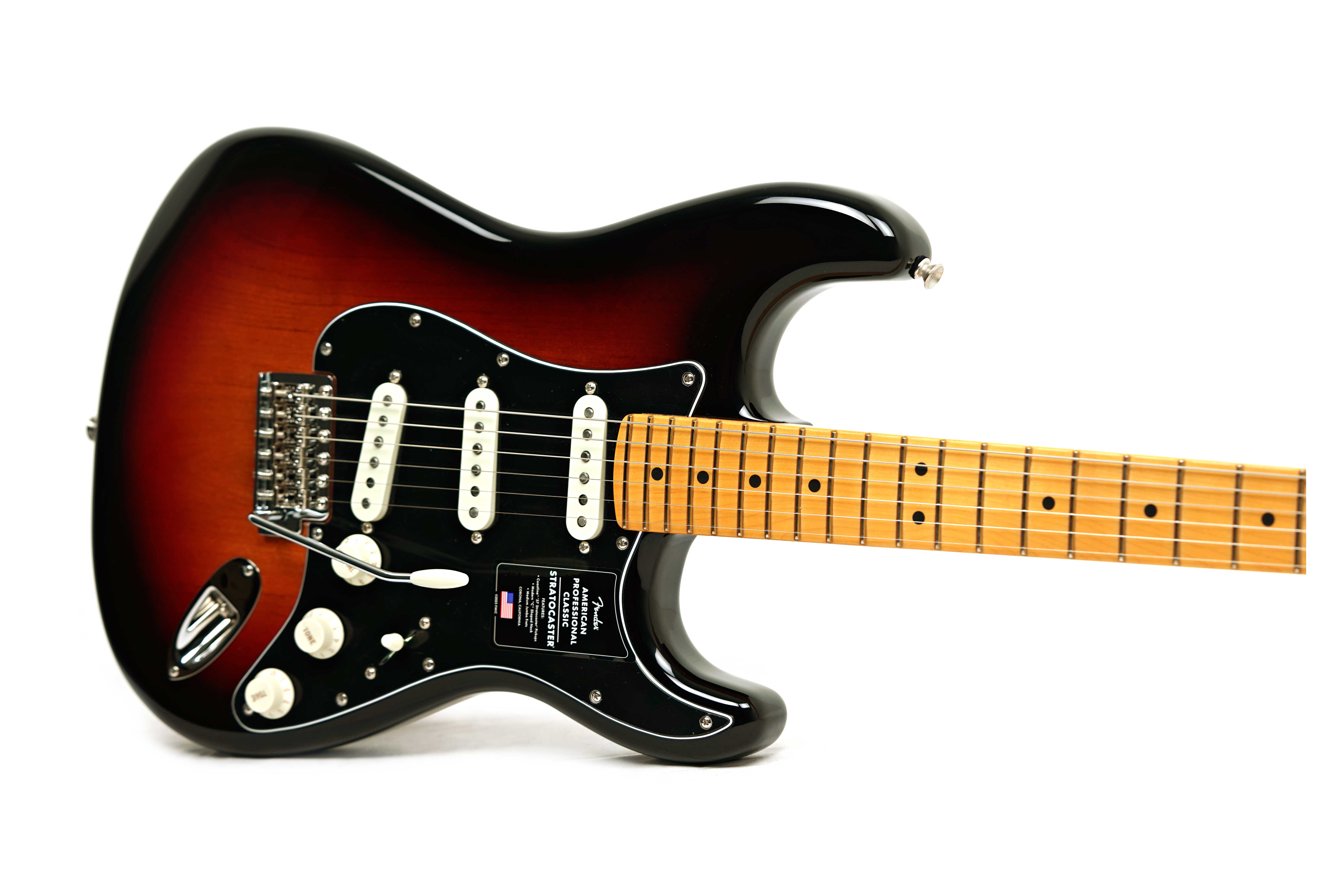 Fender American Professional Classic Stratocaster 3-Colour Sunburst Maple Fingerboard #US25107705
