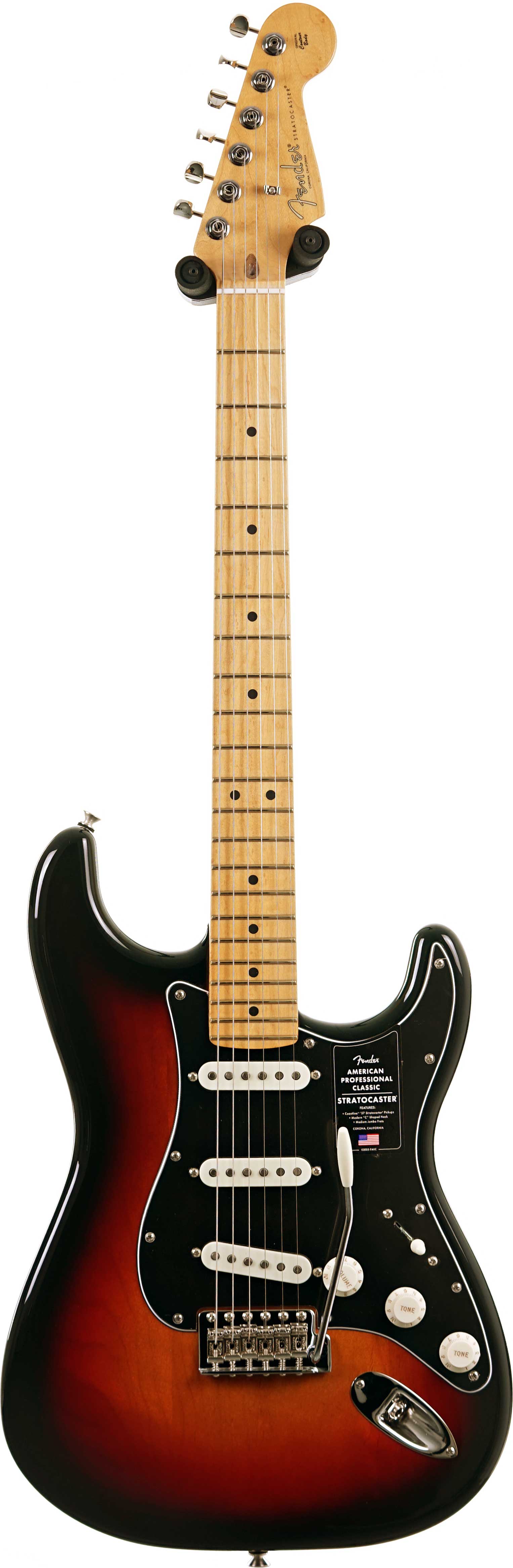 Fender American Professional Classic Stratocaster 3-Colour Sunburst Maple Fingerboard #US25105653