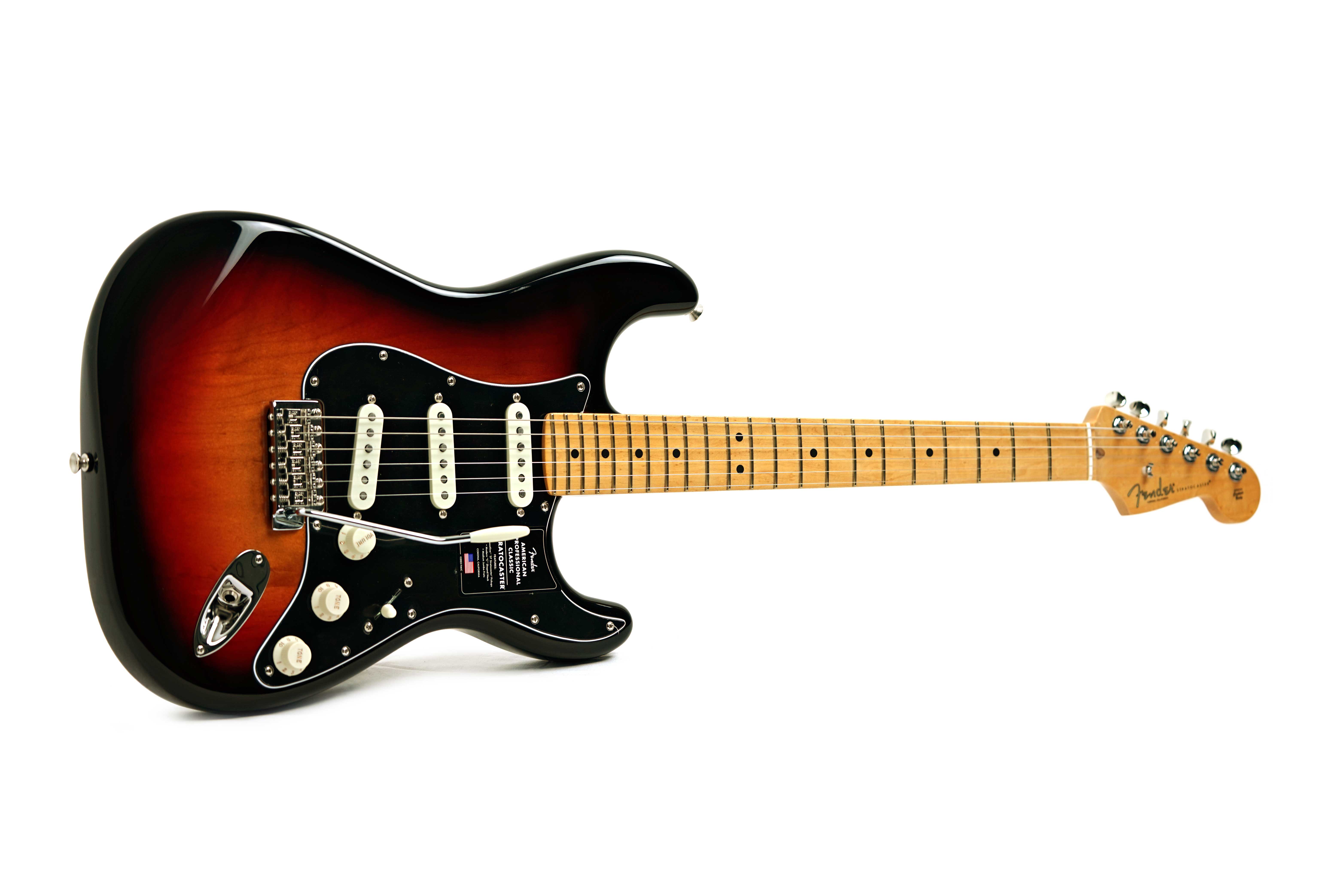 Fender American Professional Classic Stratocaster 3-Colour Sunburst Maple Fingerboard #US25105653