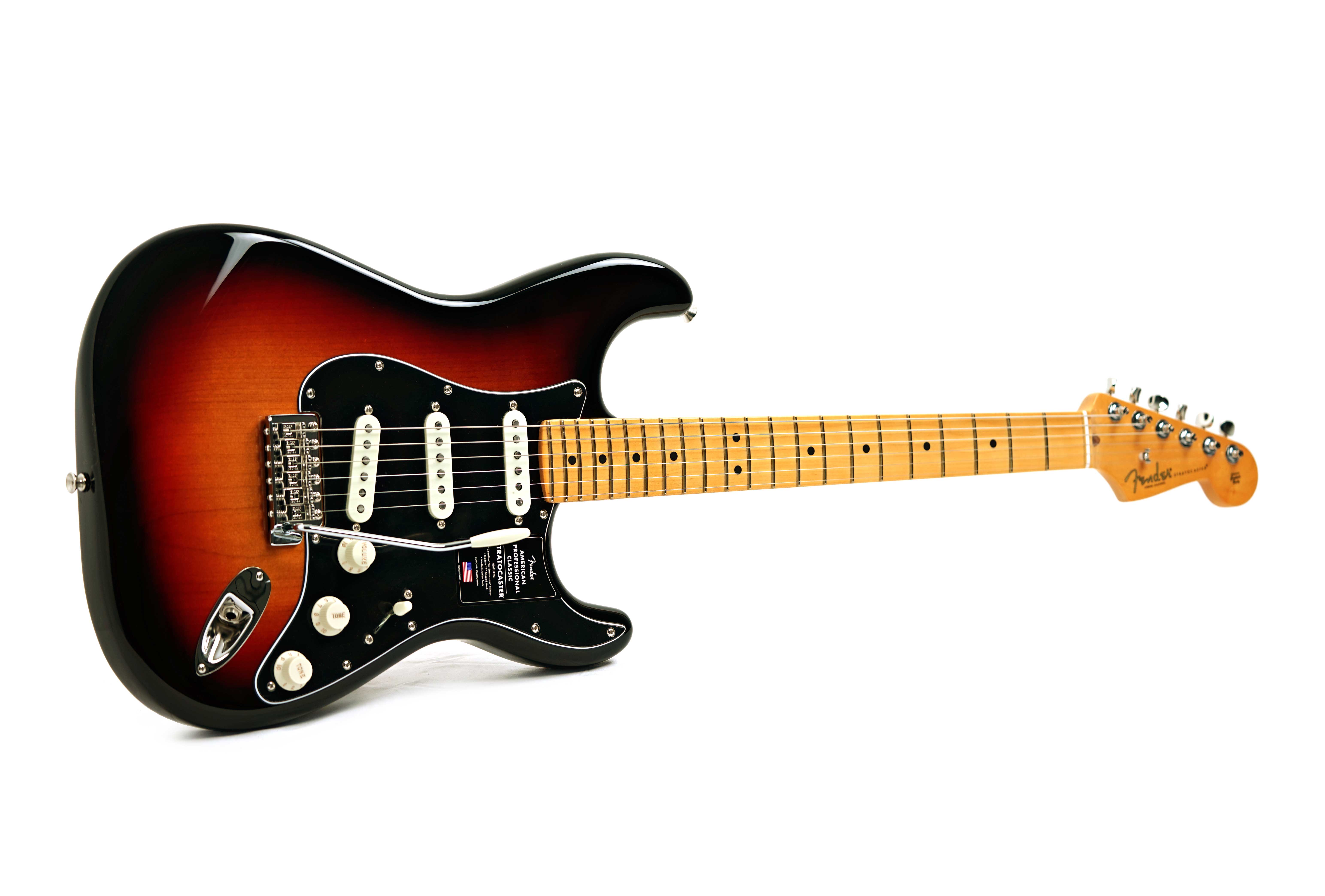 Fender American Professional Classic Stratocaster 3-Colour Sunburst Maple Fingerboard #US25104497