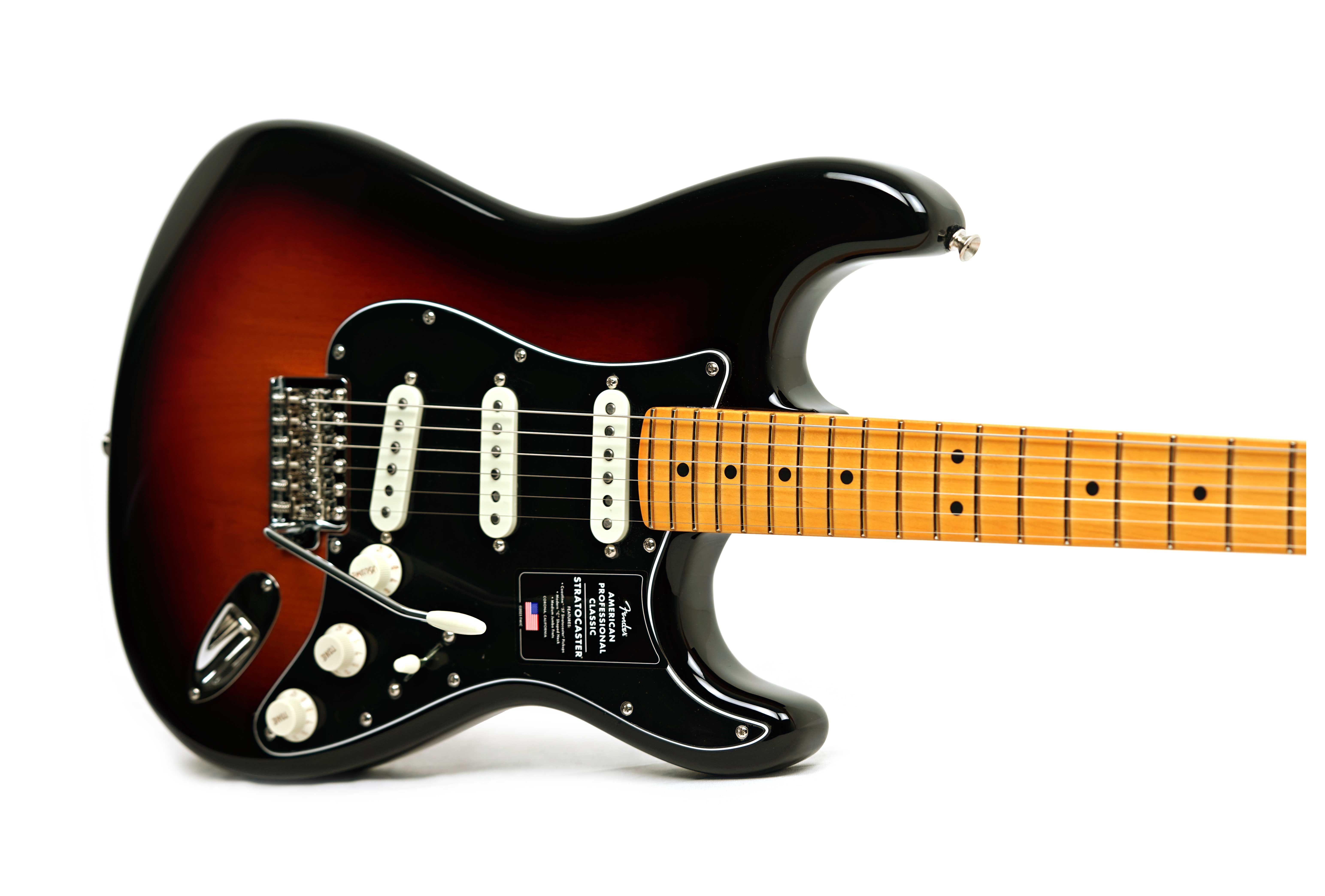 Fender American Professional Classic Stratocaster 3-Colour Sunburst Maple Fingerboard #US25104461