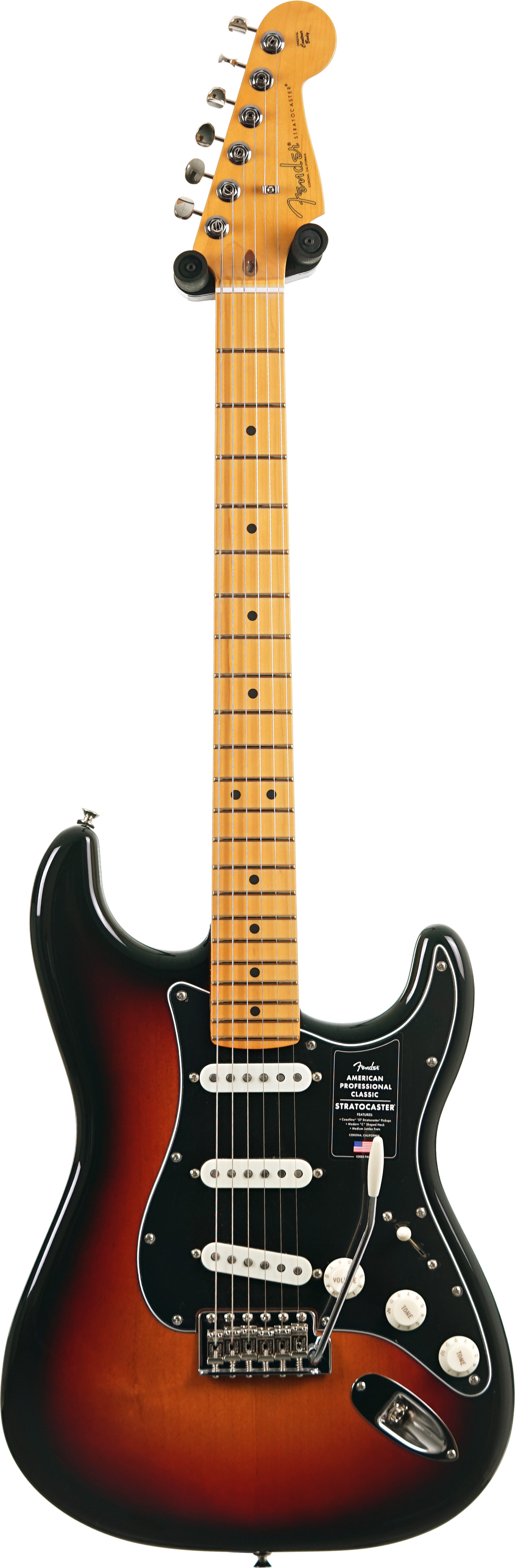 Fender American Professional Classic Stratocaster 3-Colour Sunburst Maple Fingerboard #US25056425