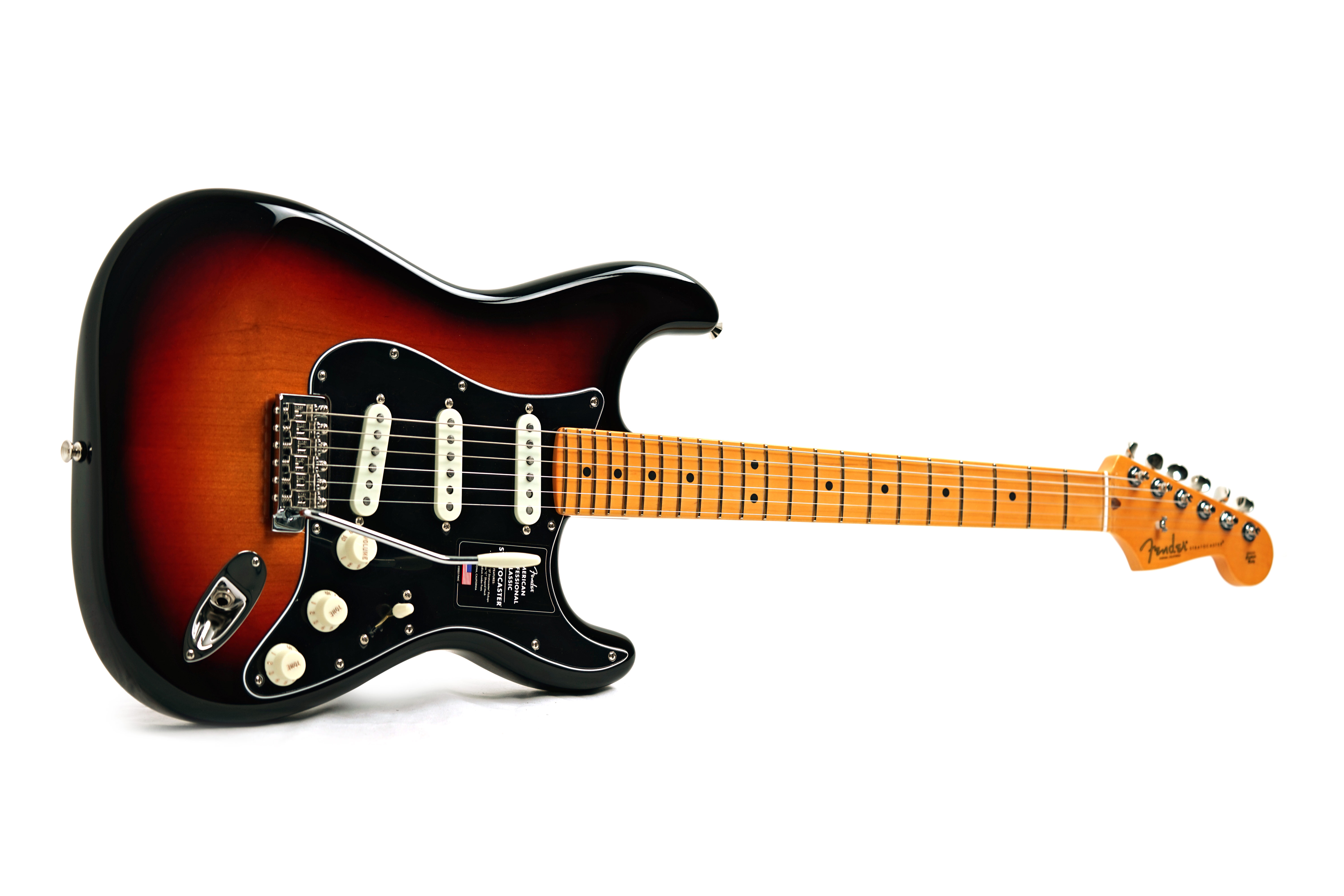 Fender American Professional Classic Stratocaster 3-Colour Sunburst Maple Fingerboard #US25056425