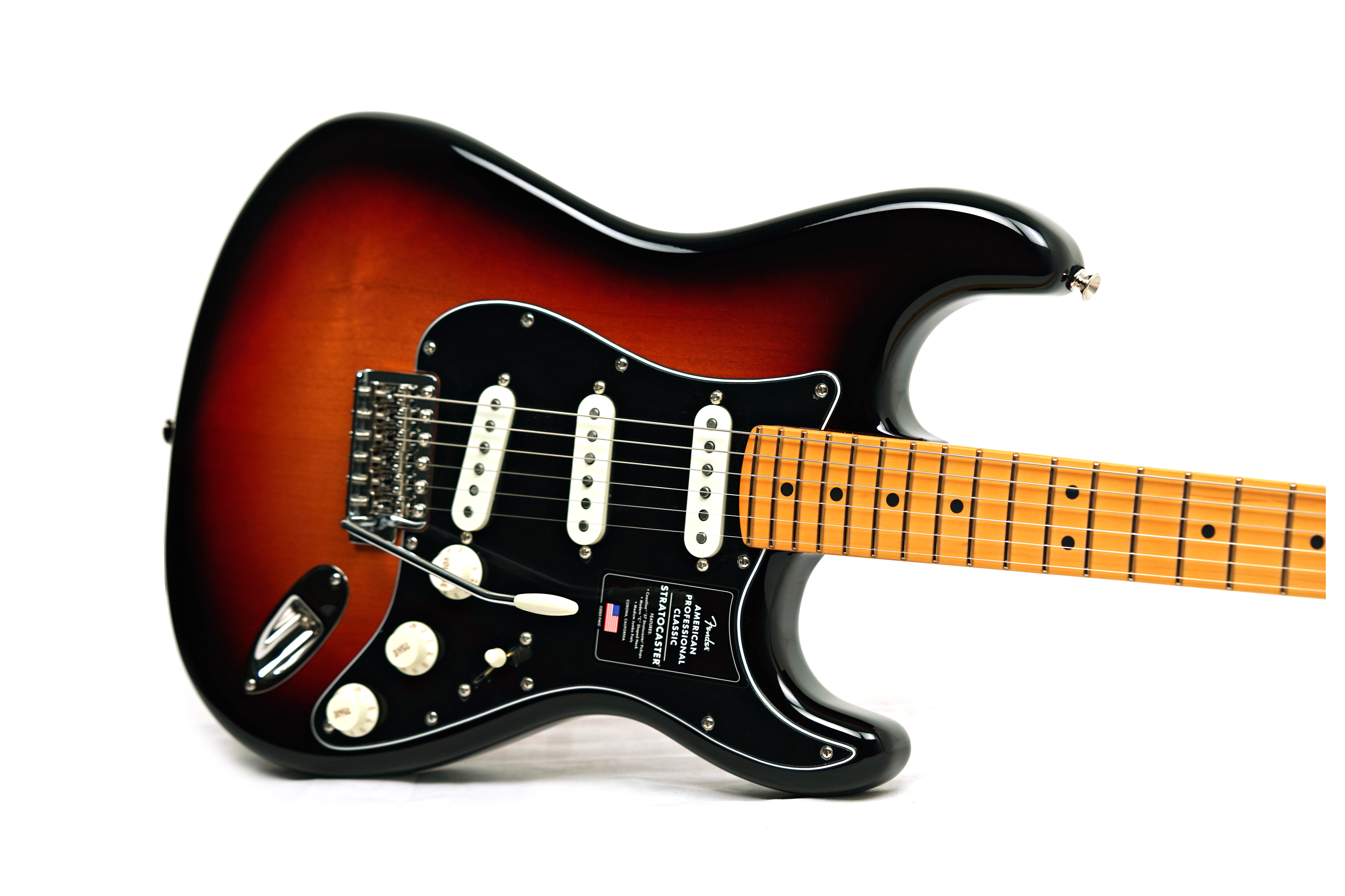 Fender American Professional Classic Stratocaster 3-Colour Sunburst Maple Fingerboard #US25056425