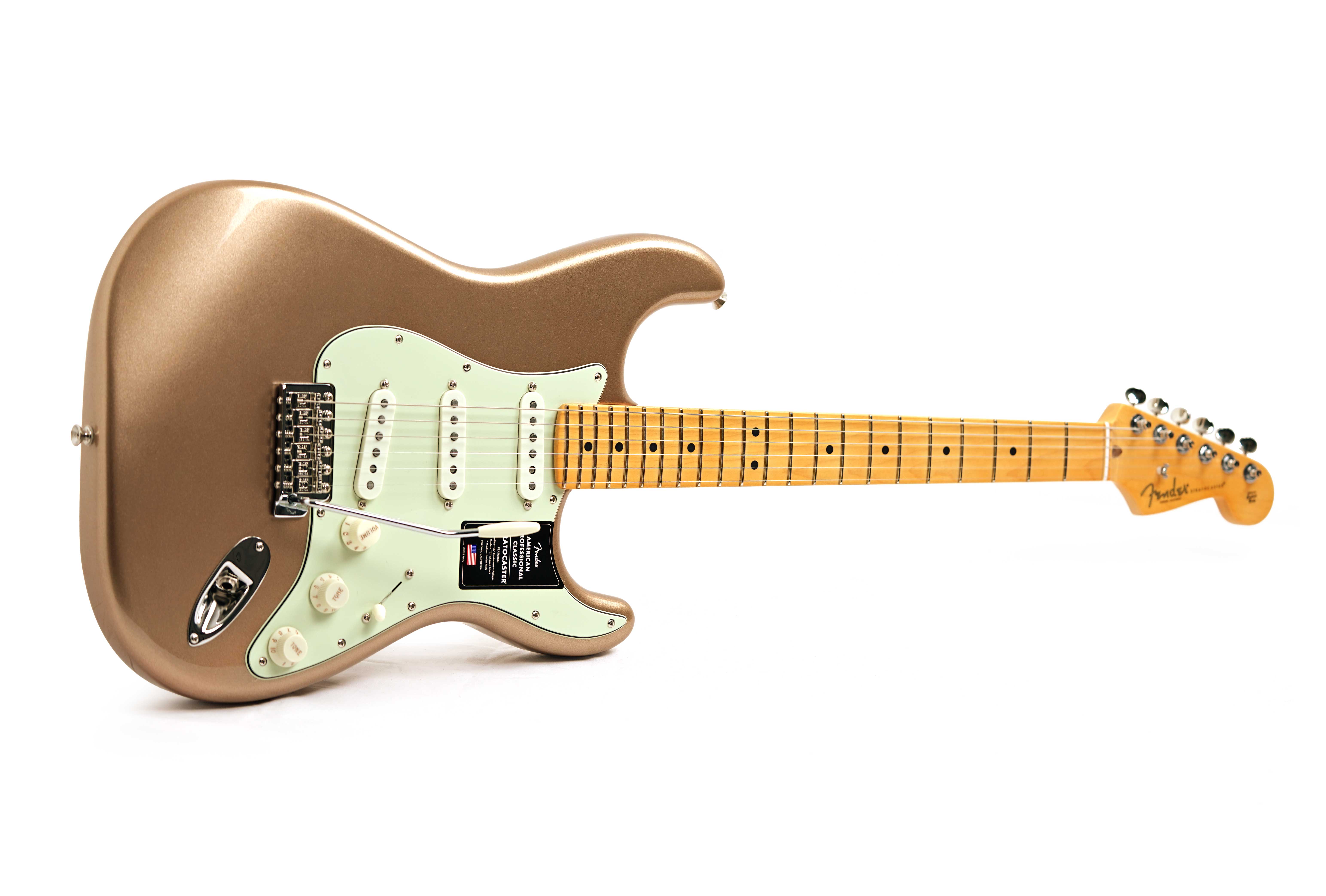 Fender American Professional Classic Stratocaster Faded Firemist Gold Maple Fingerboard #US25094806