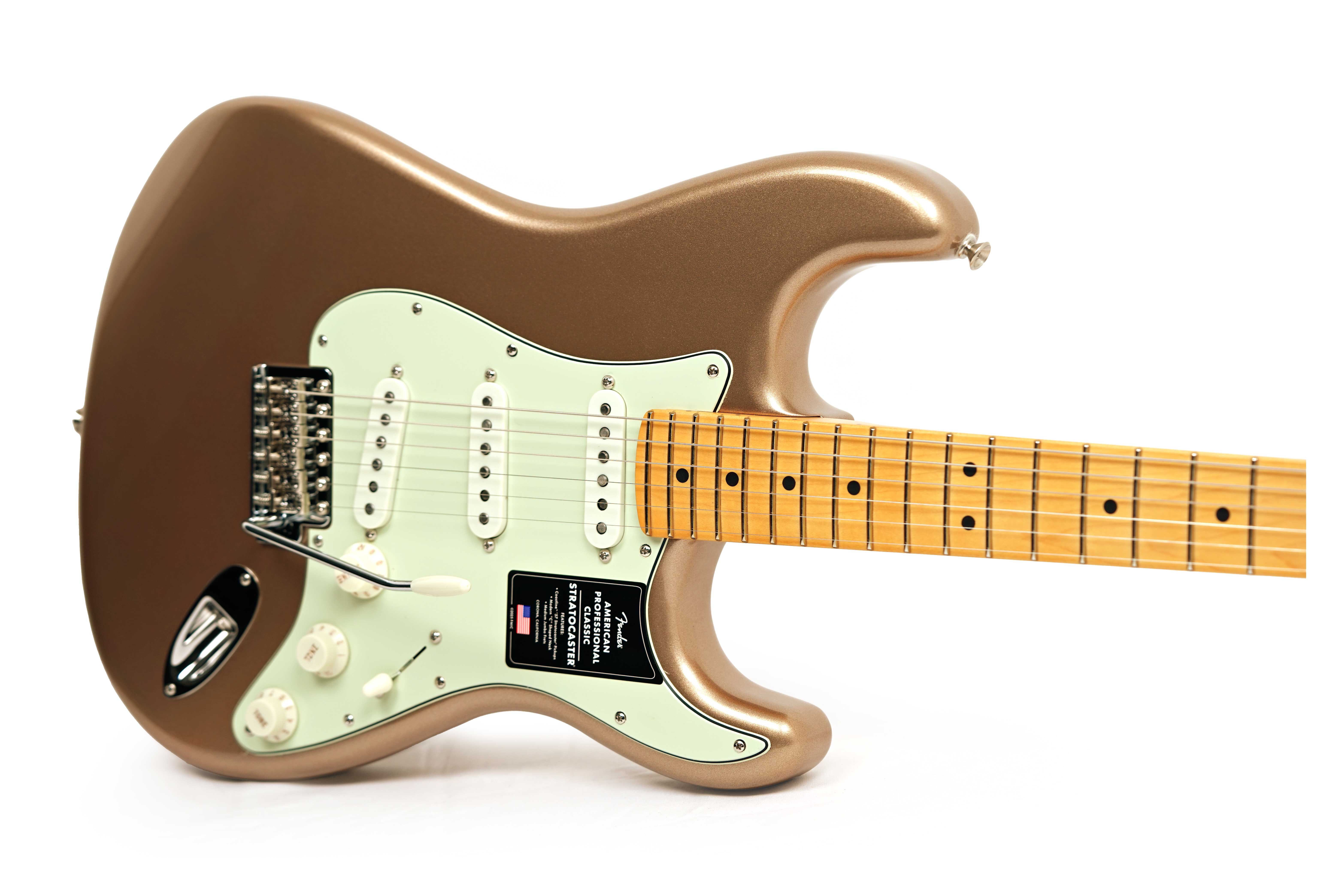 Fender American Professional Classic Stratocaster Faded Firemist Gold Maple Fingerboard #US25094806