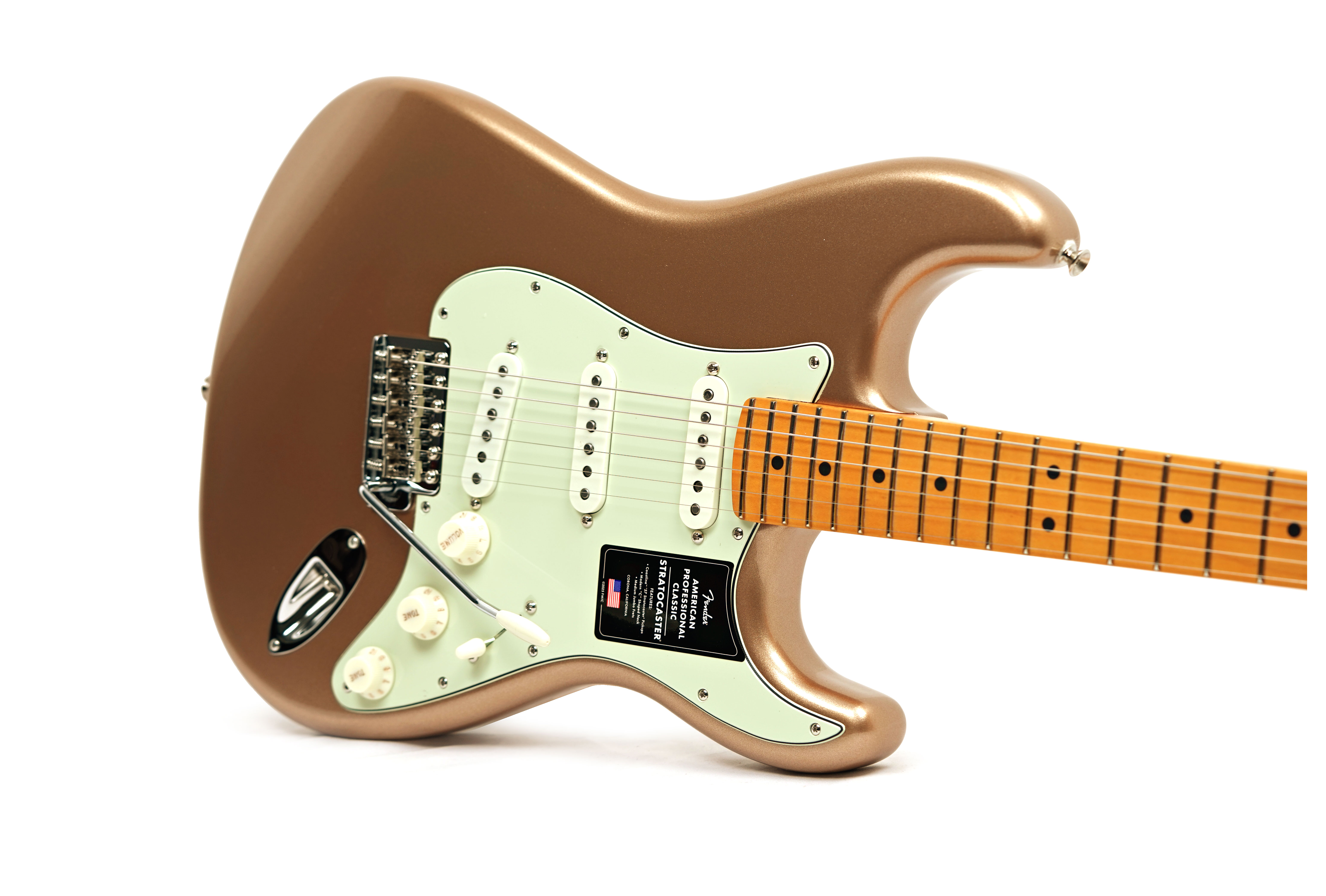 Fender American Professional Classic Stratocaster Faded Firemist Gold Maple Fingerboard #US25092261