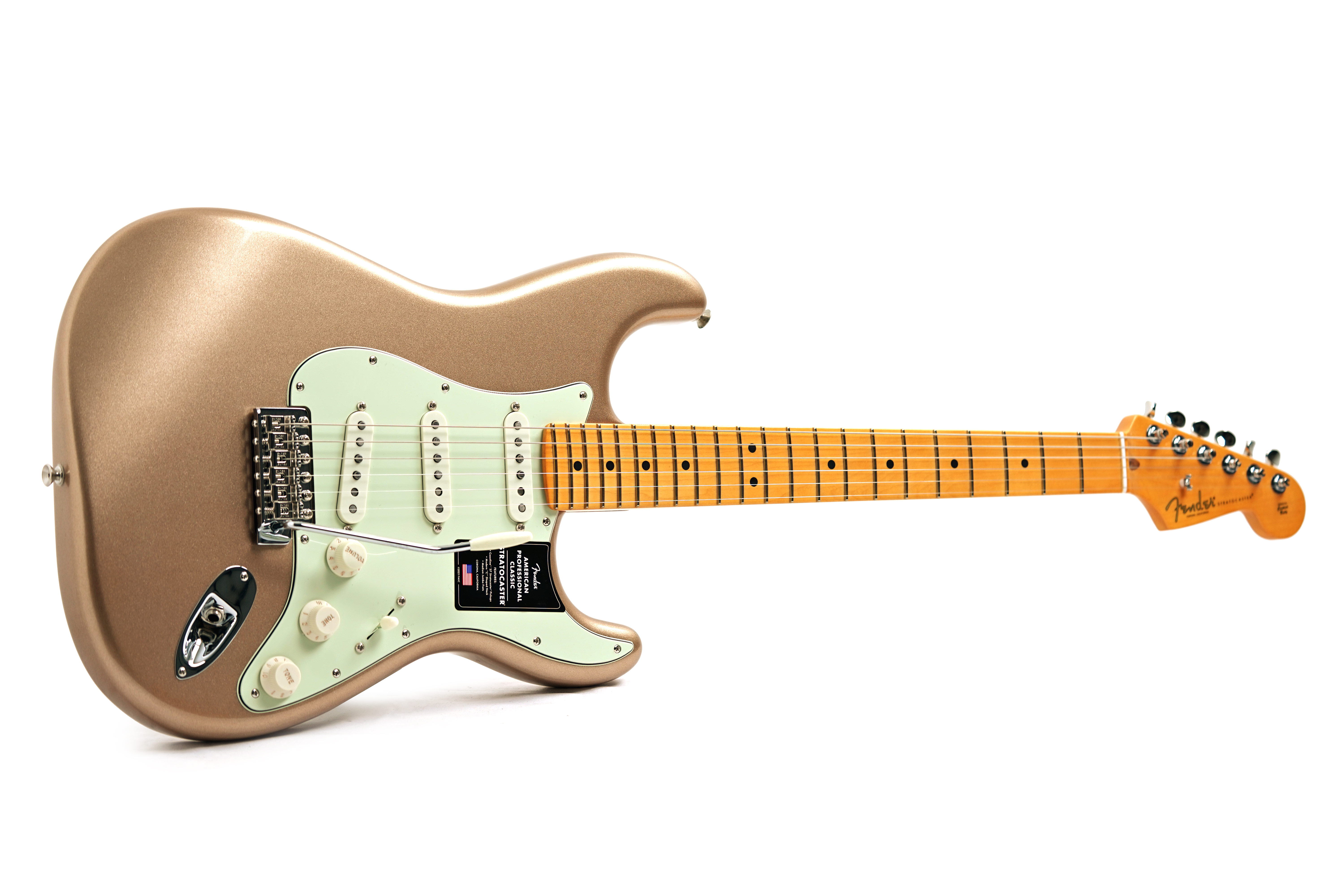 Fender American Professional Classic Stratocaster Faded Firemist Gold Maple Fingerboard #US25108695