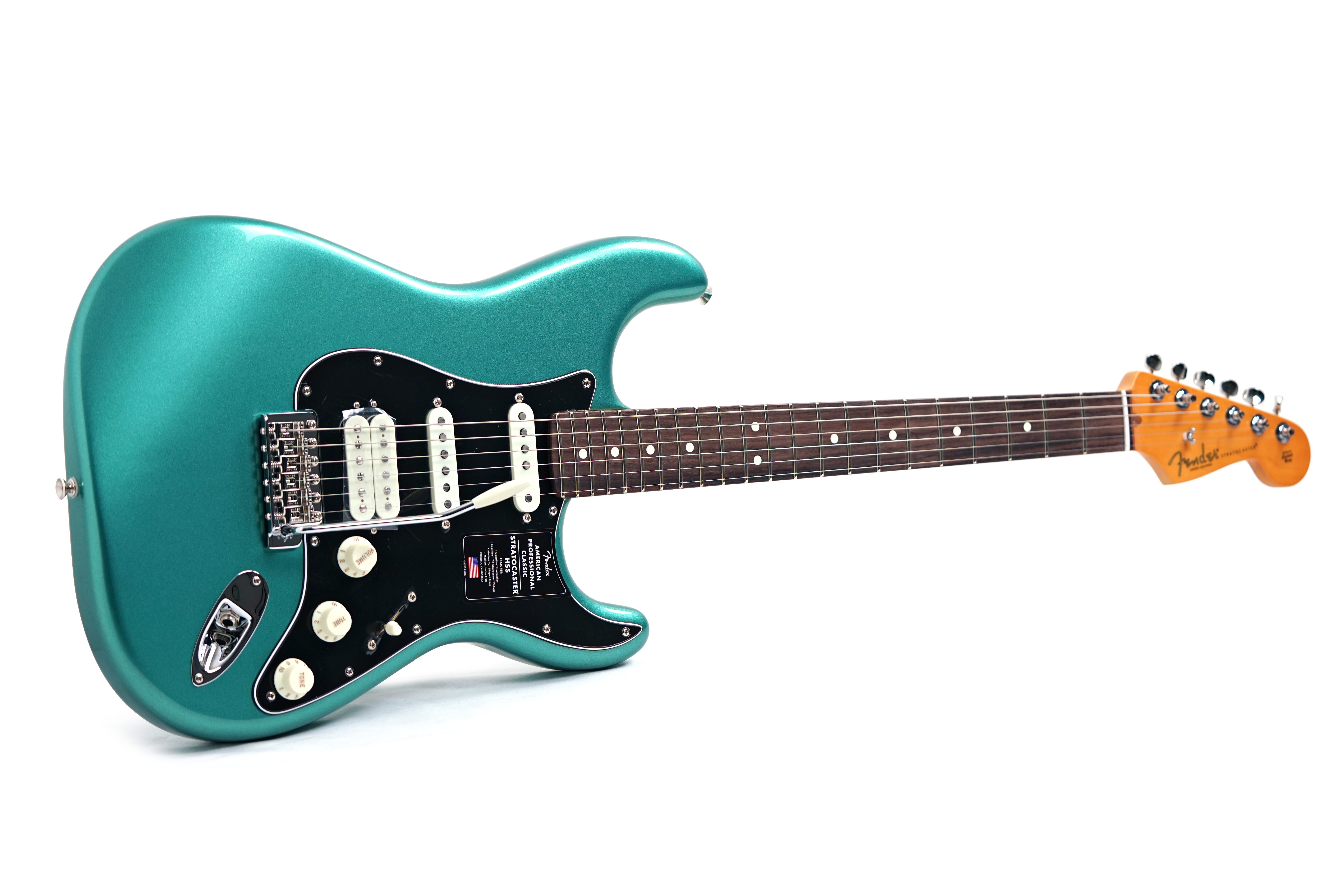 Fender American Professional Classic Stratocaster HSS Faded Sherwood Green Rosewood Fingerboard #US25090486
