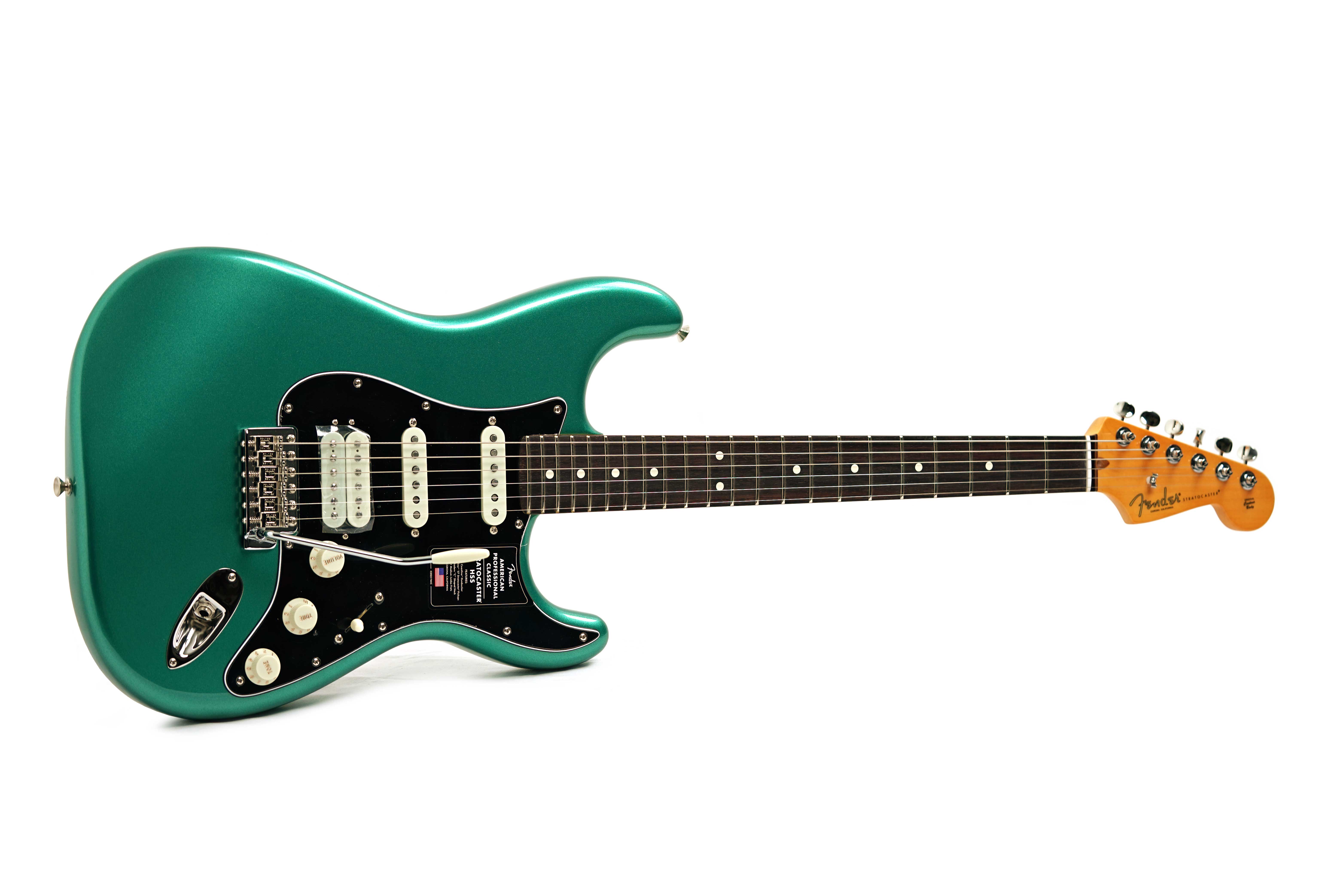 Fender American Professional Classic Stratocaster HSS Faded Sherwood Green Rosewood Fingerboard #US25097985