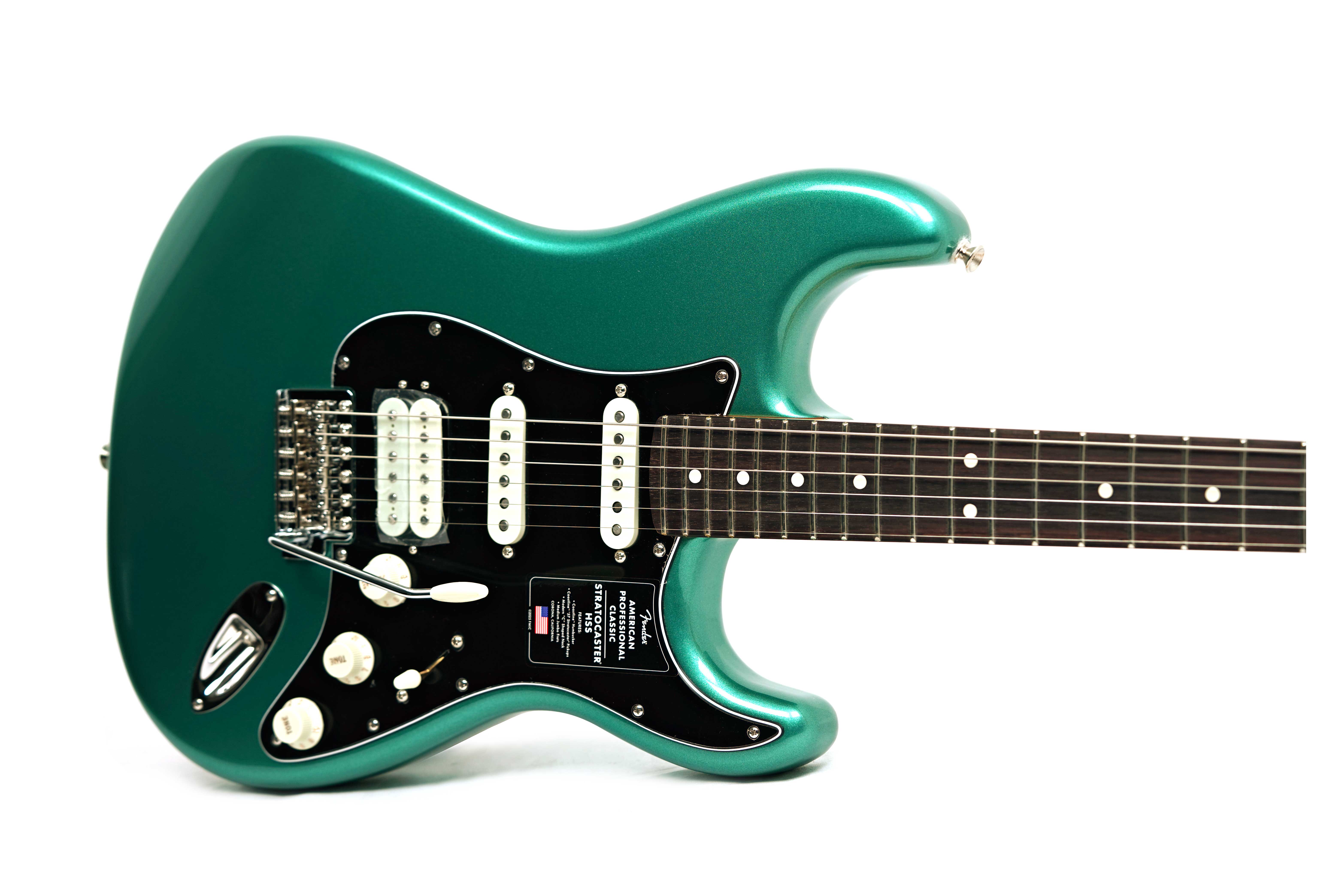Fender American Professional Classic Stratocaster HSS Faded Sherwood Green Rosewood Fingerboard #US25097985