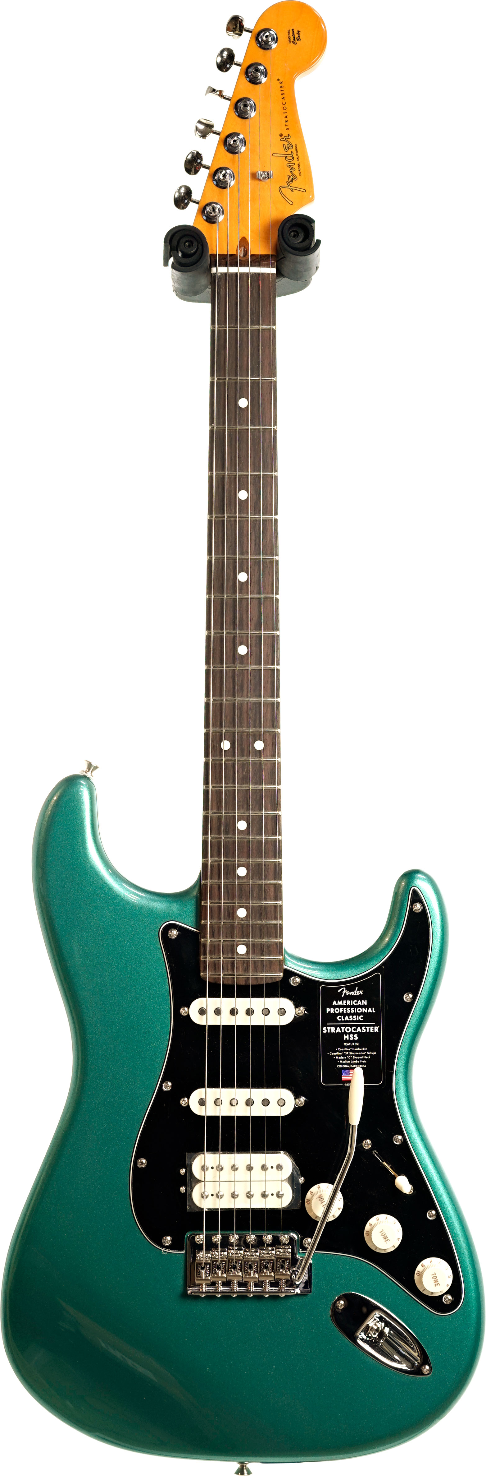 Fender American Professional Classic Stratocaster HSS Faded Sherwood Green Rosewood Fingerboard #US25104171