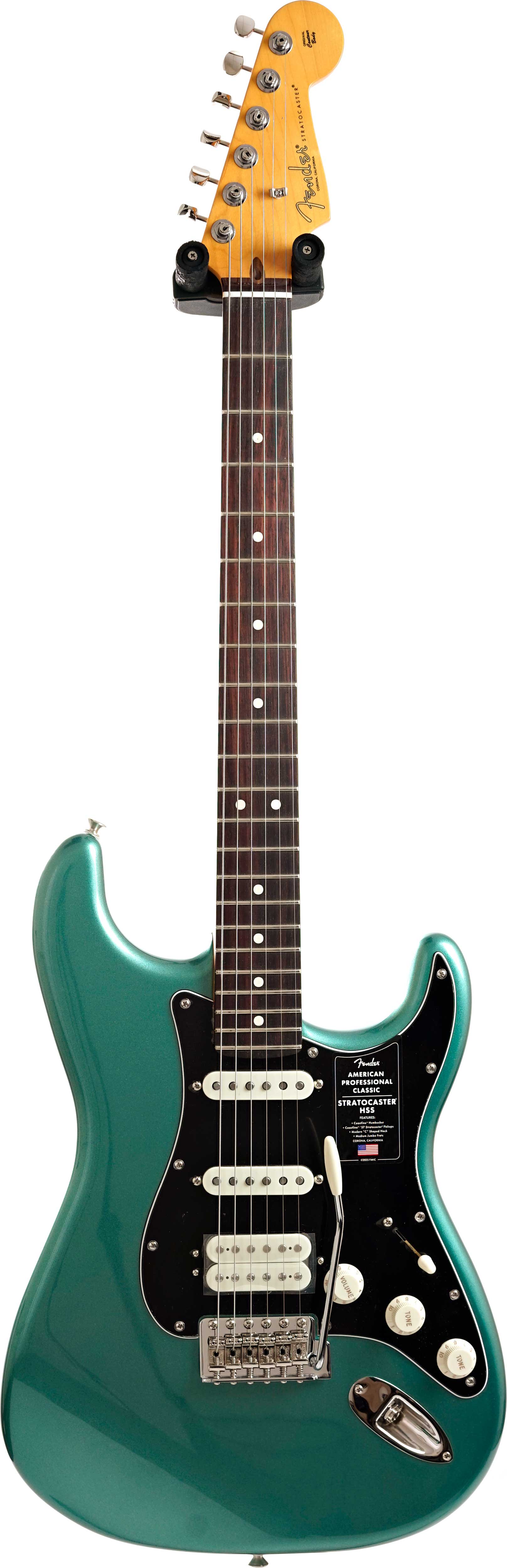 Fender American Professional Classic Stratocaster HSS Faded Sherwood Green Rosewood Fingerboard #US25093996