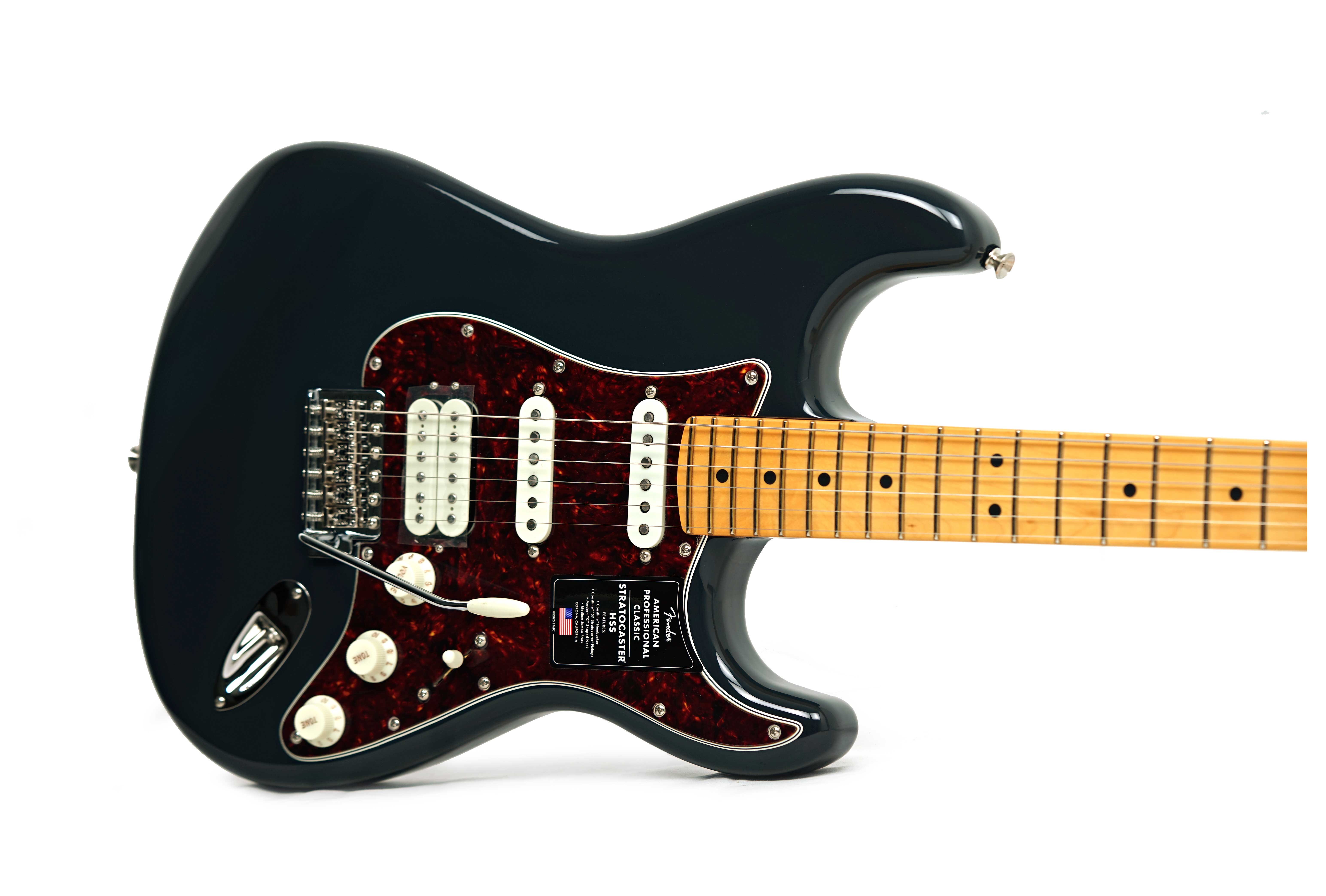 Fender American Professional Classic Stratocaster HSS Faded Black Maple Fingerboard (Ex-Demo) #US25060991