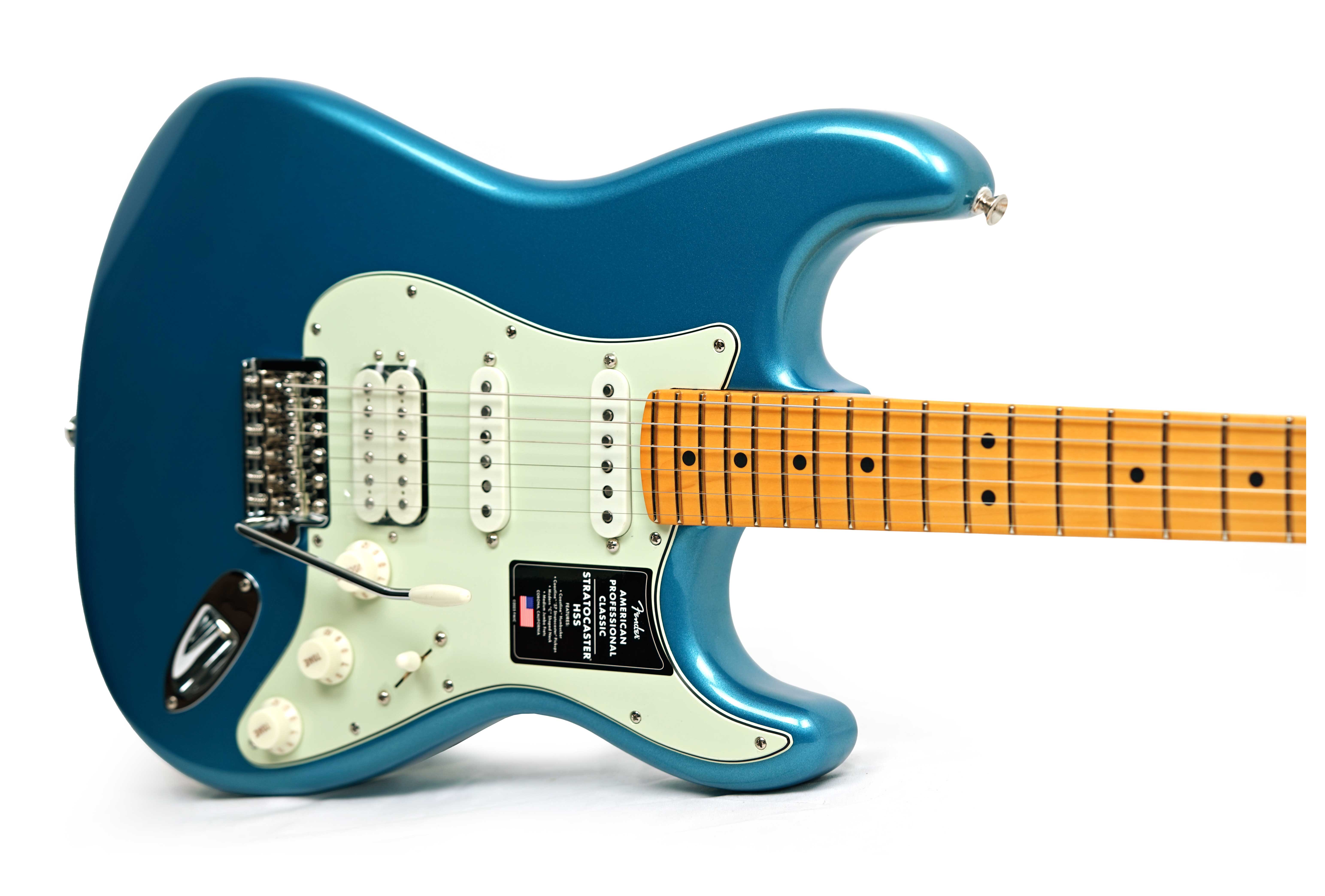 Fender American Professional Classic Stratocaster HSS Faded Lake Placid Blue Maple Fingerboard #US25092924