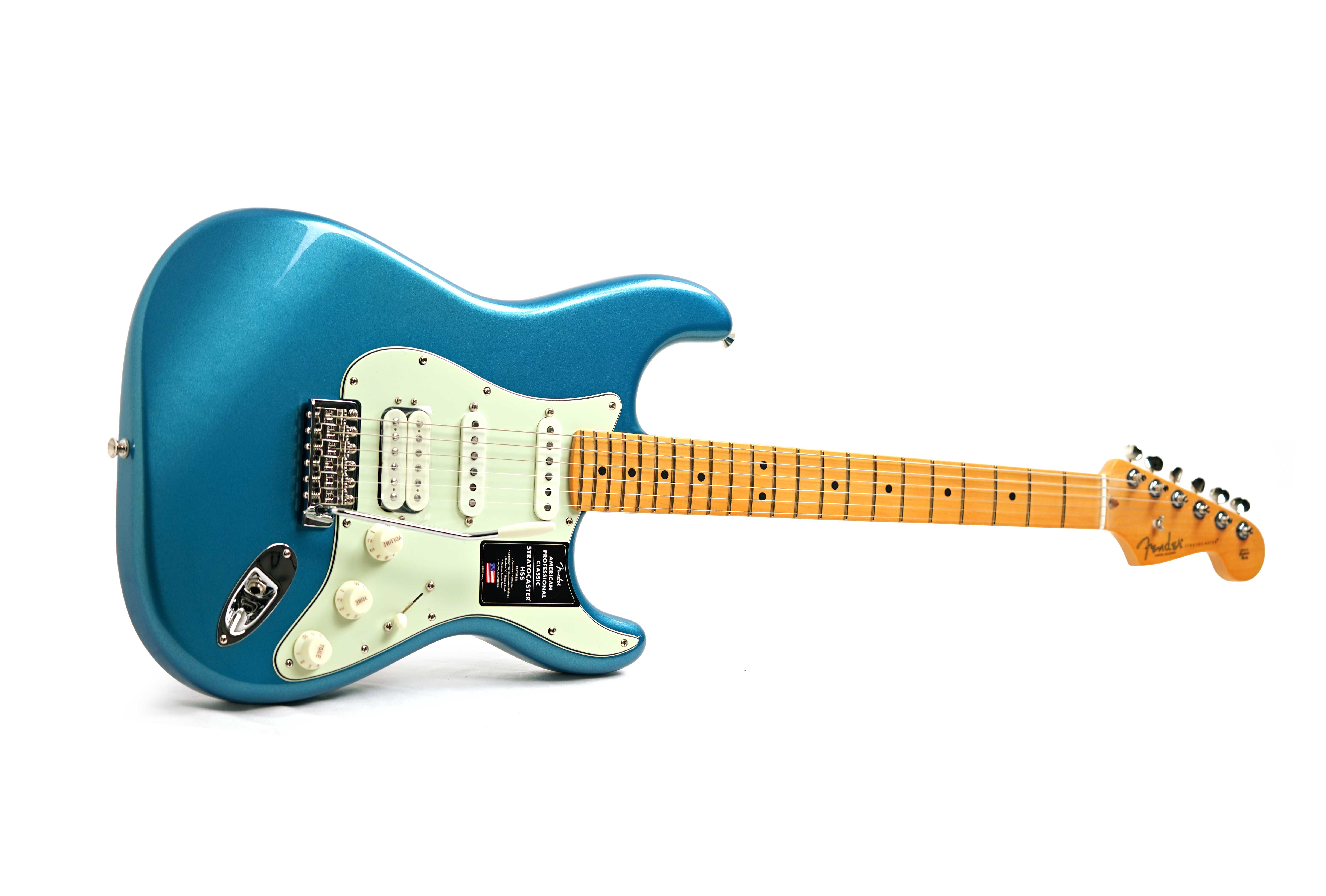 Fender American Professional Classic Stratocaster HSS Faded Lake Placid Blue Maple Fingerboard #US25089337