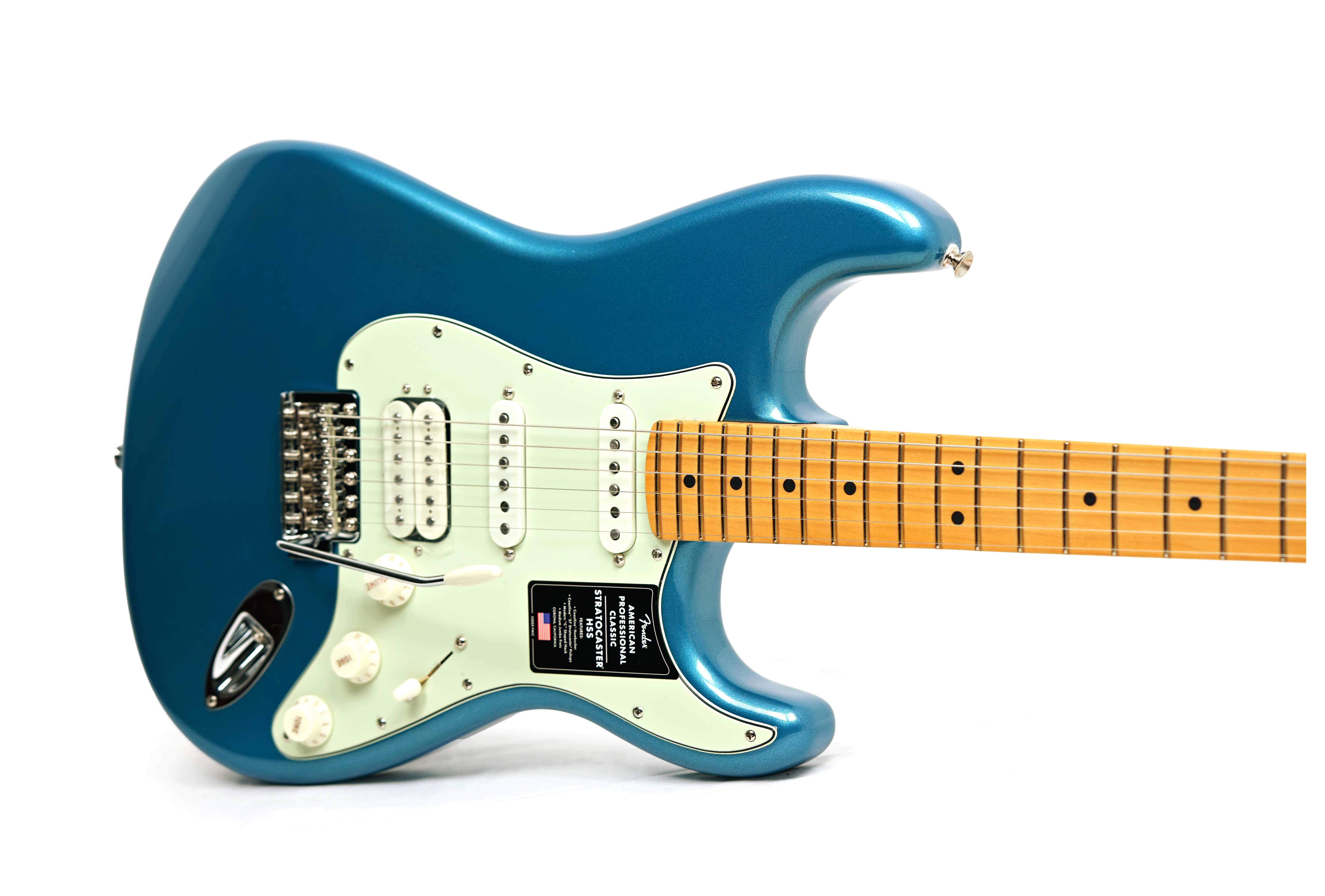 Fender American Professional Classic Stratocaster HSS Faded Lake Placid Blue Maple Fingerboard #US25089337