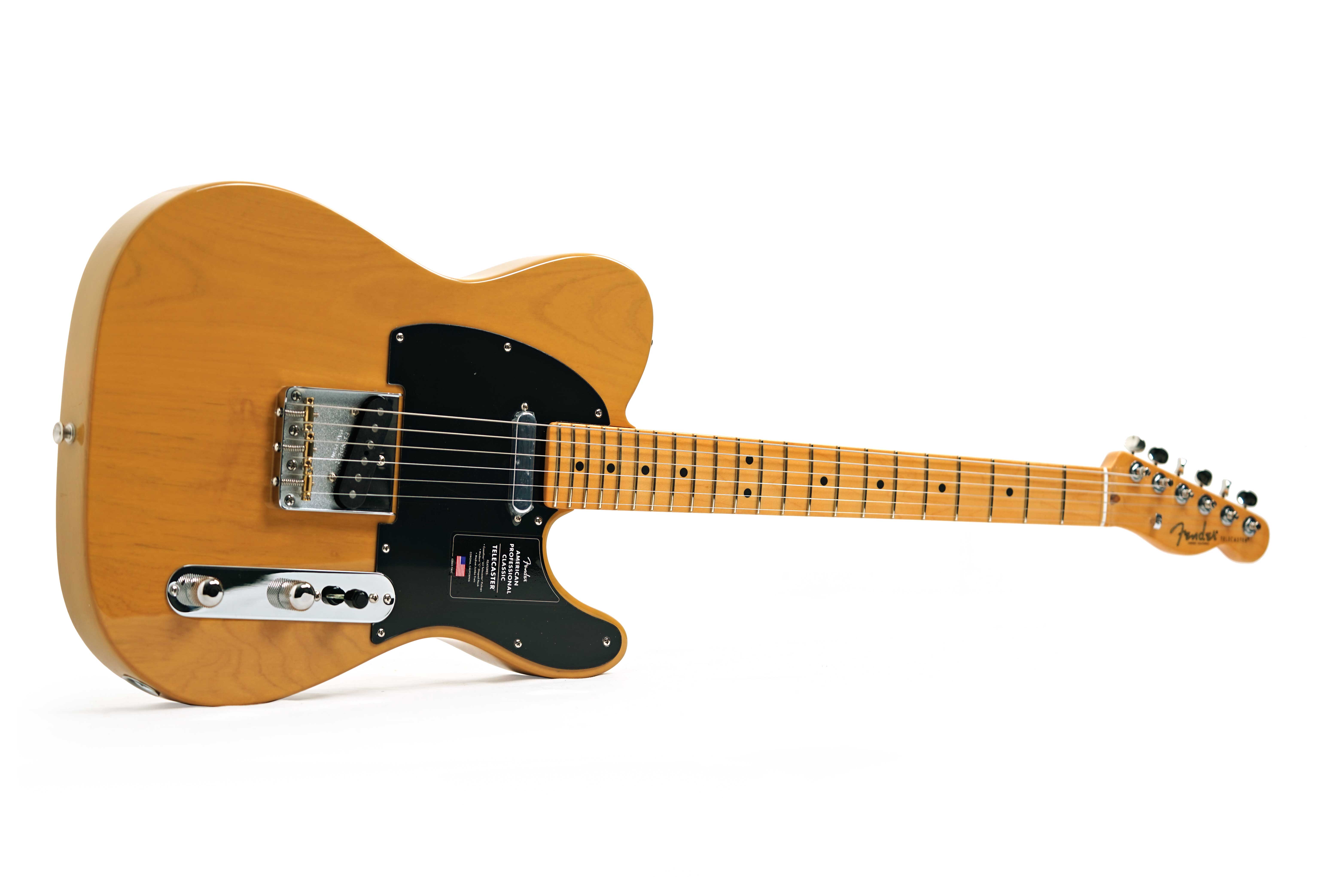 Fender American Professional Classic Telecaster Butterscotch Blonde Maple Fingerboard #US25096093