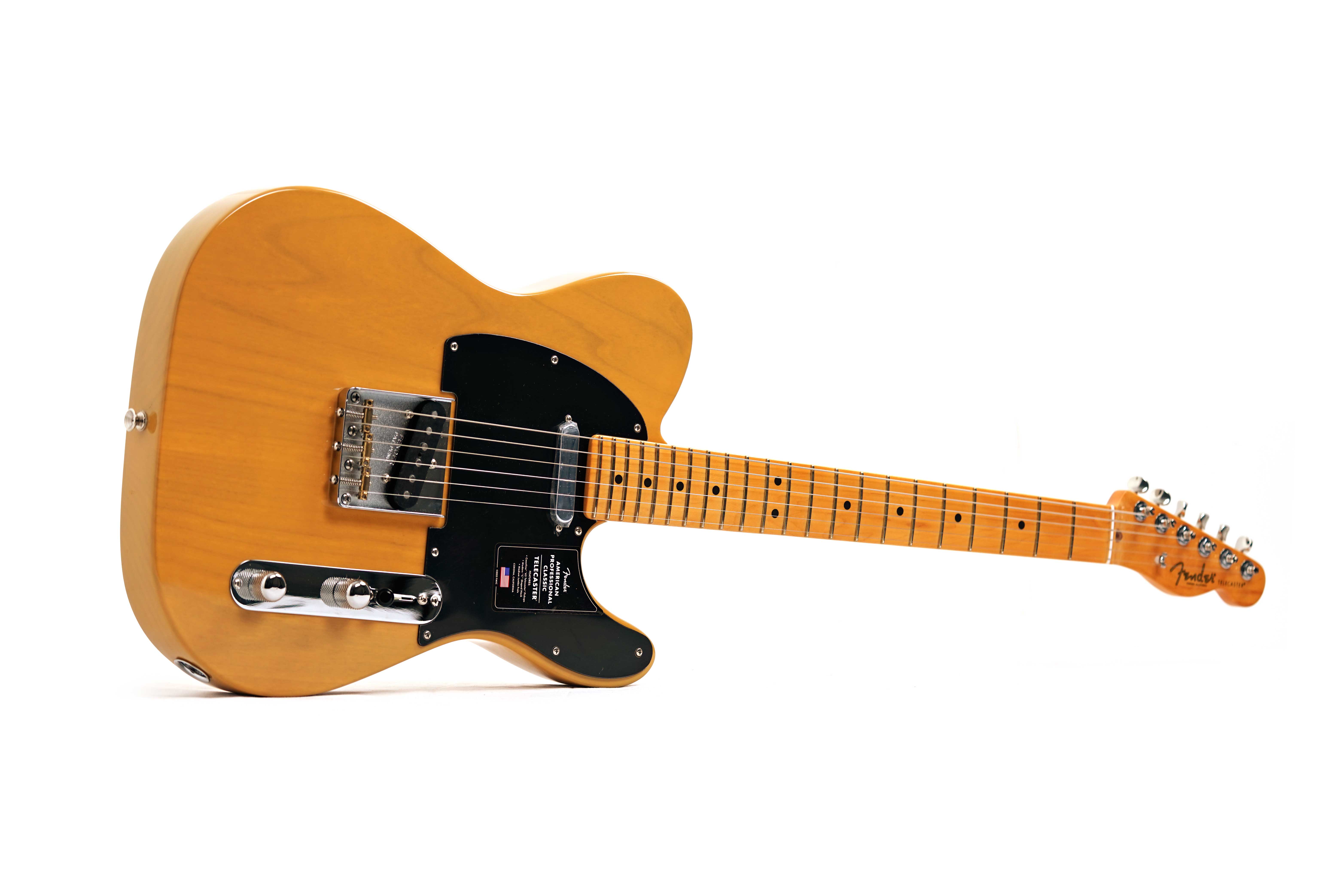 Fender American Professional Classic Telecaster Butterscotch Blonde Maple Fingerboard #US26021825