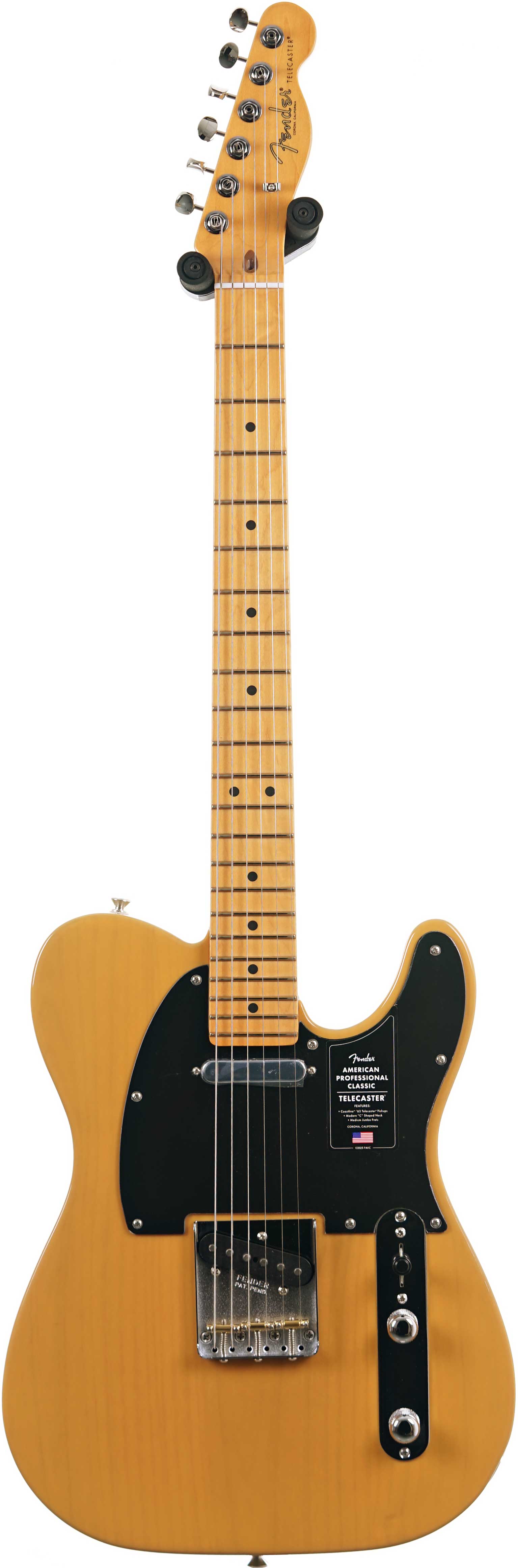 Fender American Professional Classic Telecaster Butterscotch Blonde Maple Fingerboard #US25113426