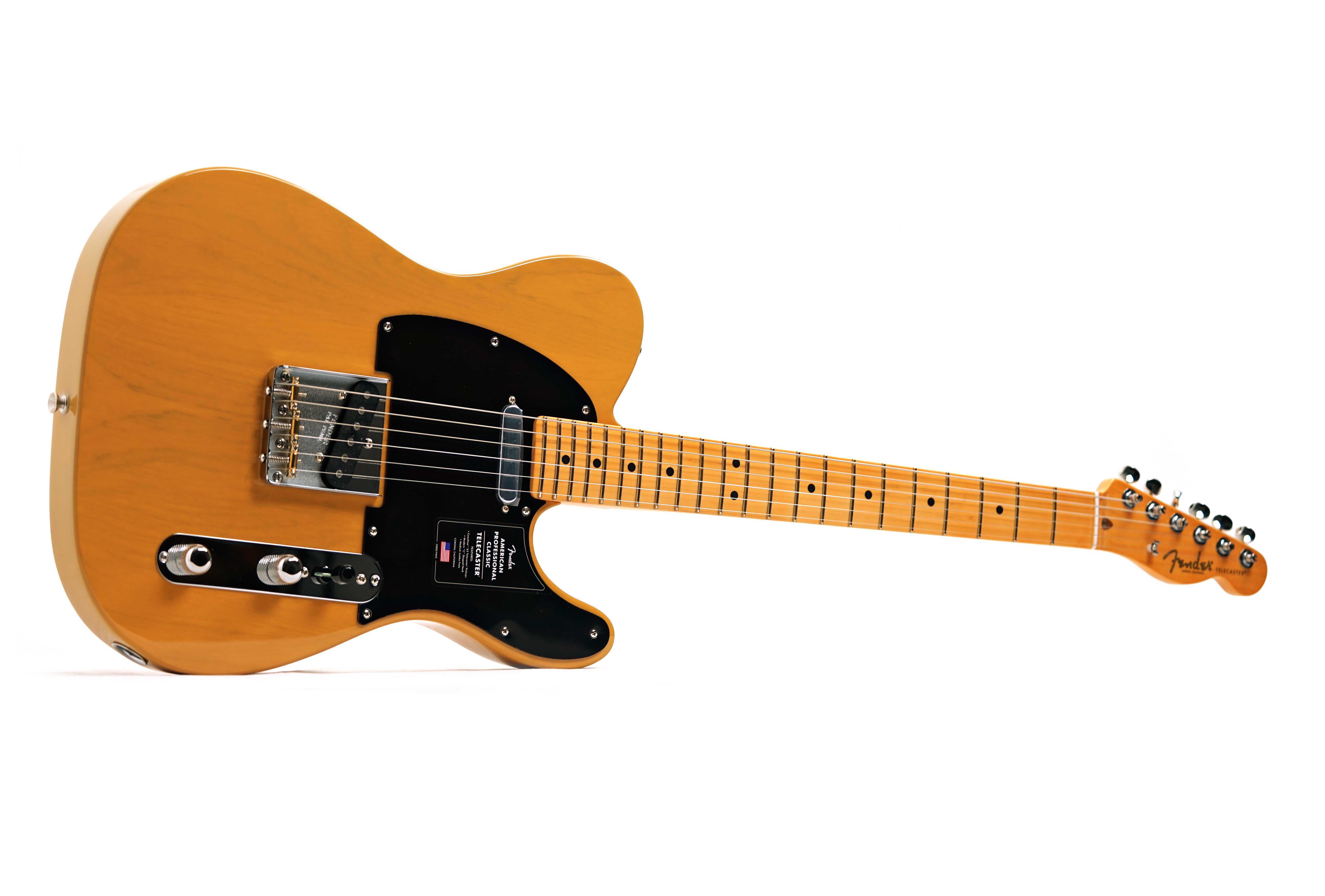 Fender American Professional Classic Telecaster Butterscotch Blonde Maple Fingerboard #US25105822