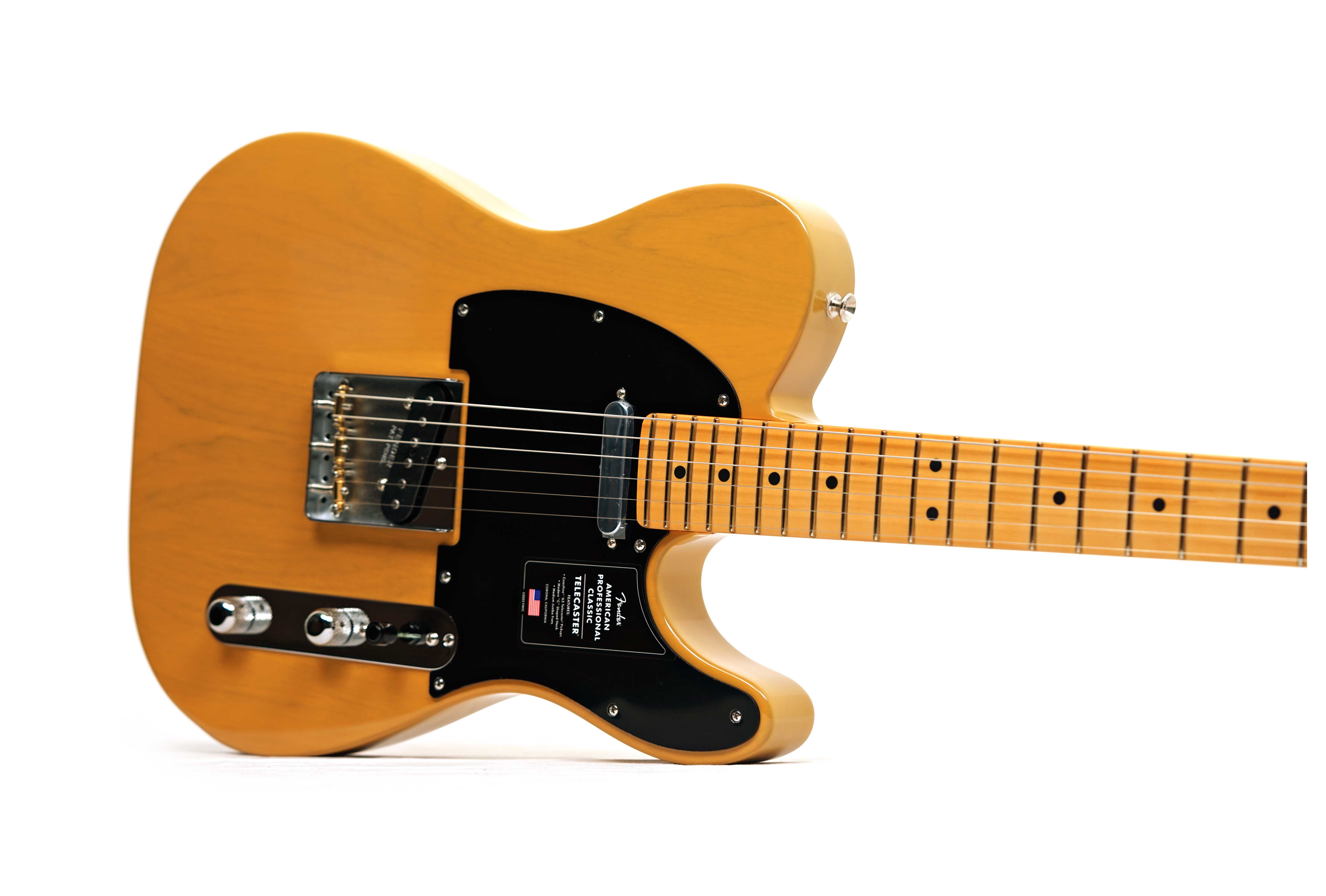Fender American Professional Classic Telecaster Butterscotch Blonde Maple Fingerboard #US25105822