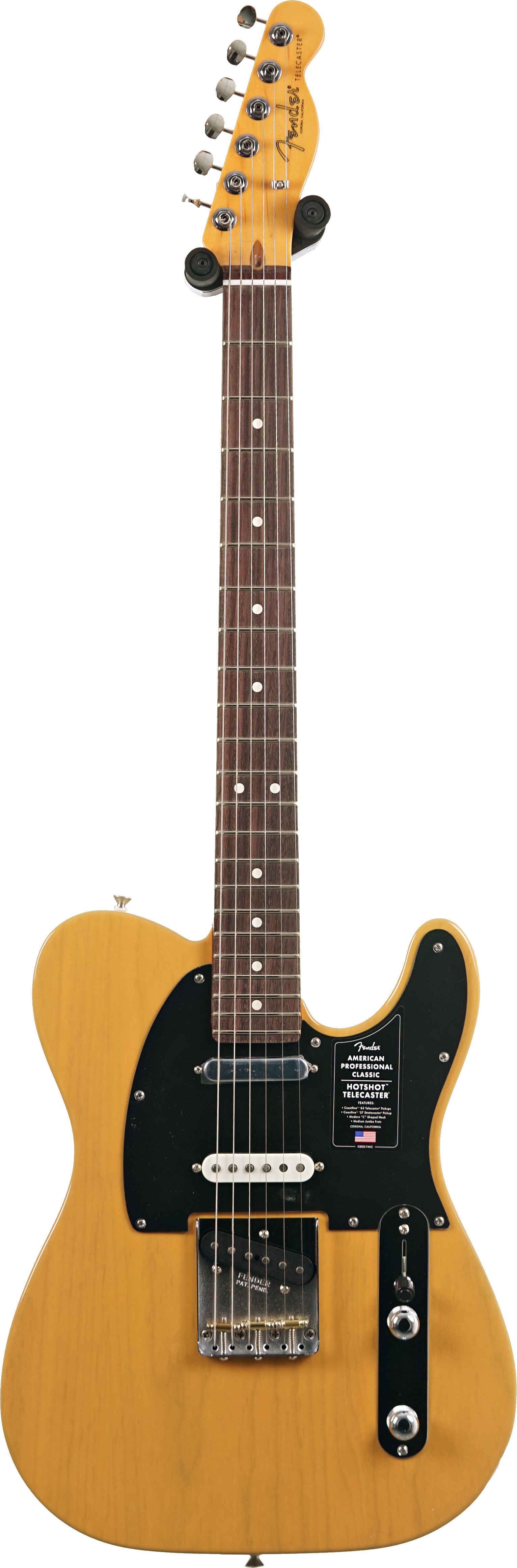 Fender American Professional Classic Hotshot Telecaster SSS Butterscotch Blonde Rosewood Fingerboard #US25041172