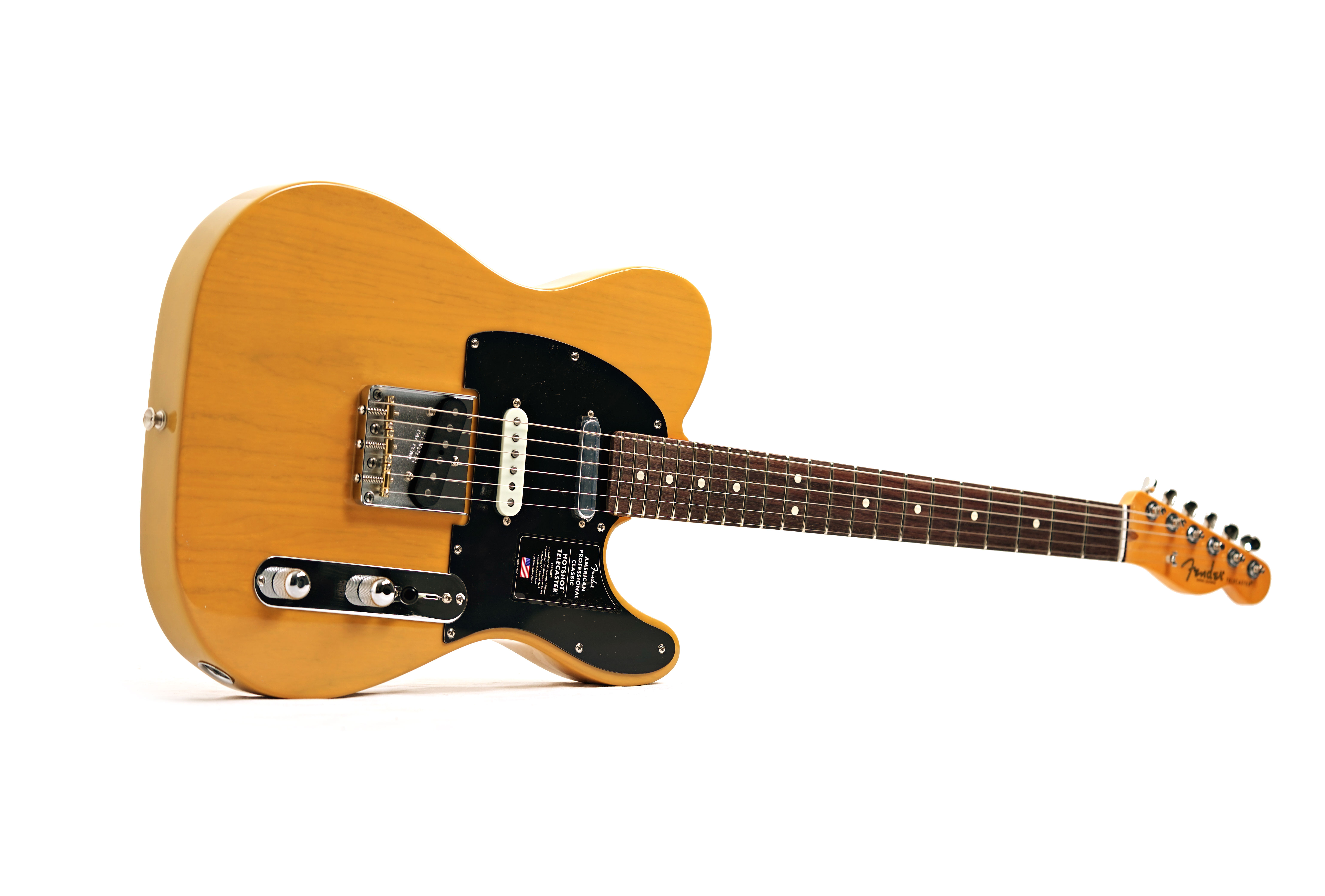 Fender American Professional Classic Hotshot Telecaster SSS Butterscotch Blonde Rosewood Fingerboard #US25041172