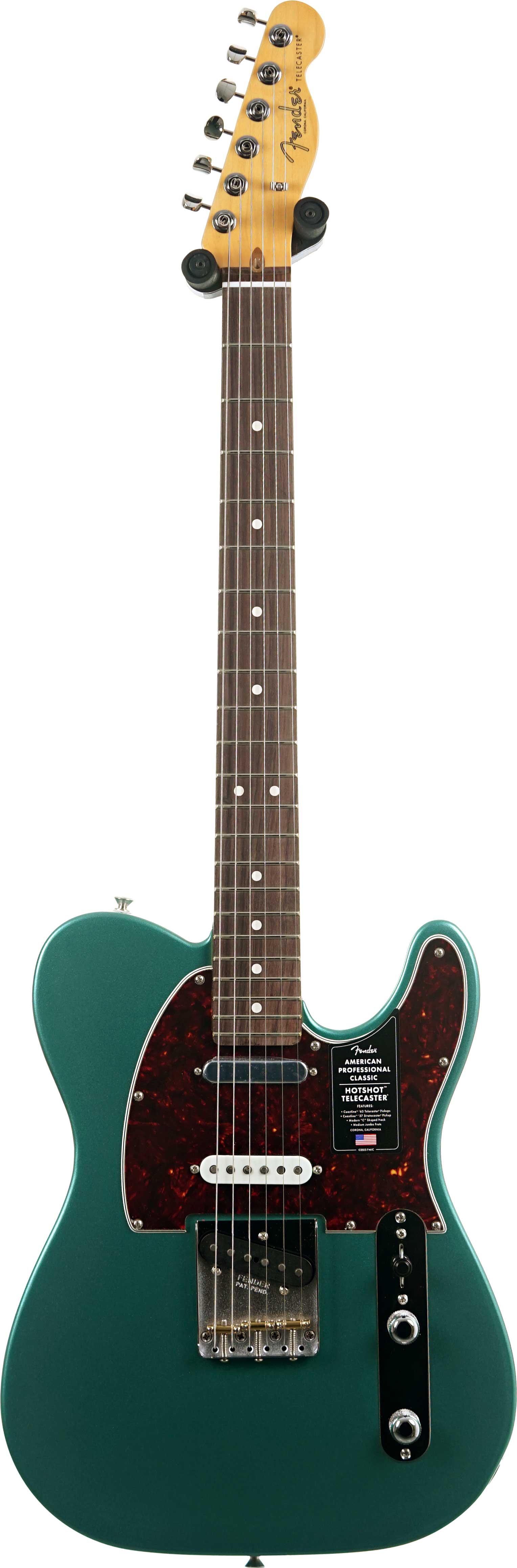 Fender American Professional Classic Hotshot Telecaster SSS Faded Sherwood Green Metallic Rosewood Fingerboard #US25088059