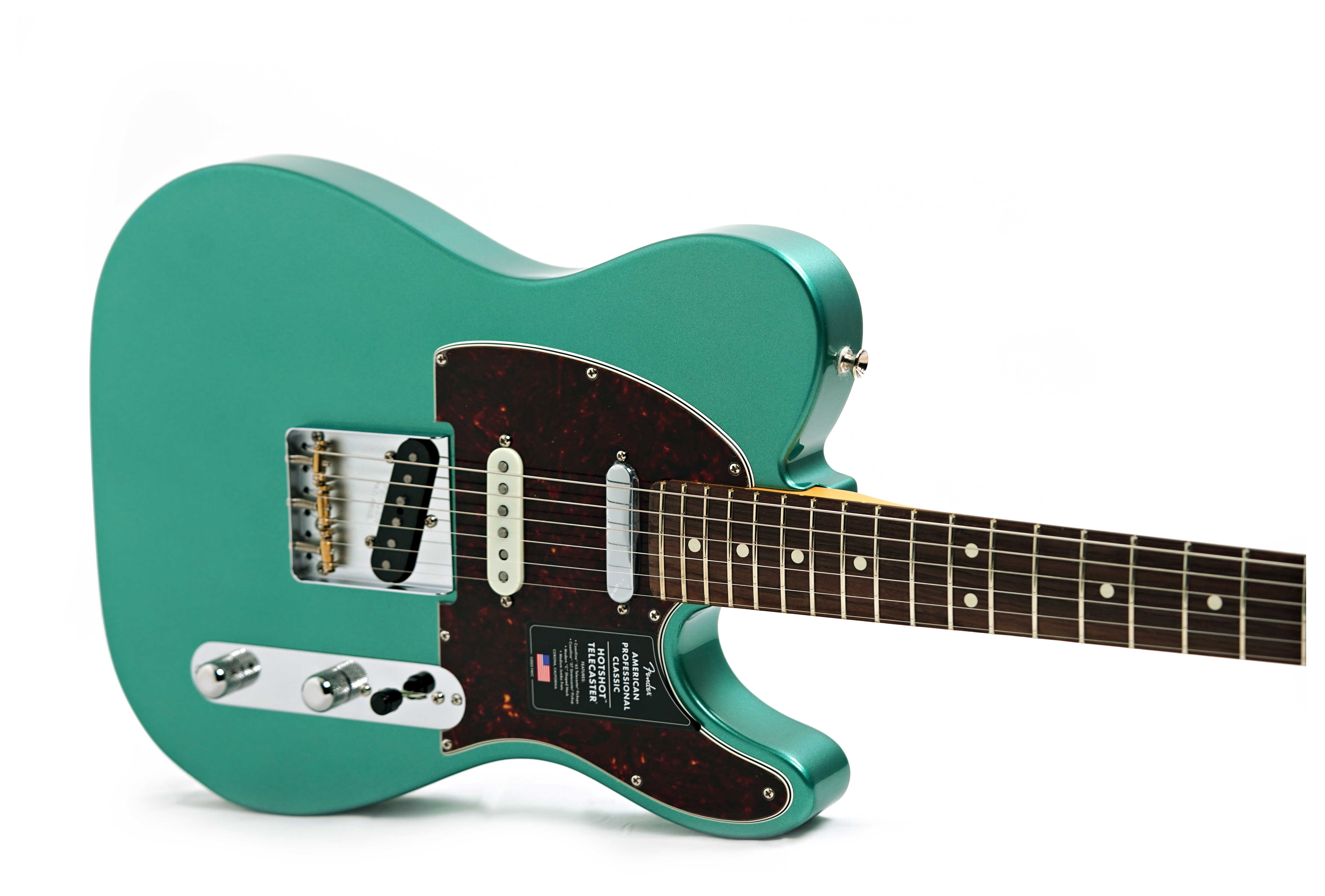 Fender American Professional Classic Hotshot Telecaster SSS Faded Sherwood Green Metallic Rosewood Fingerboard #US25088059