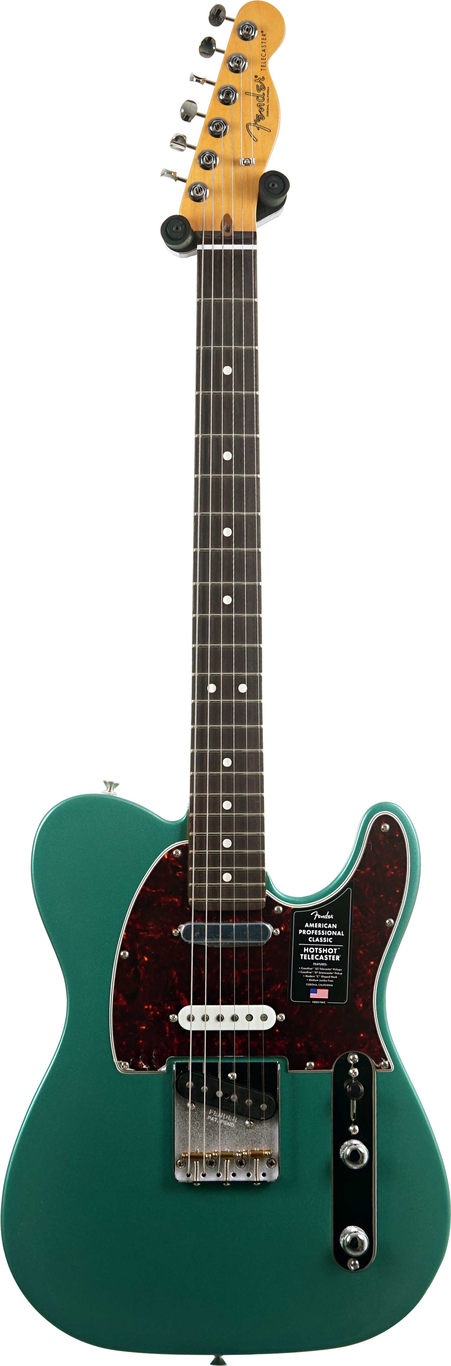 Fender American Professional Classic Hotshot Telecaster SSS Faded Sherwood Green Metallic Rosewood Fingerboard #US25093555