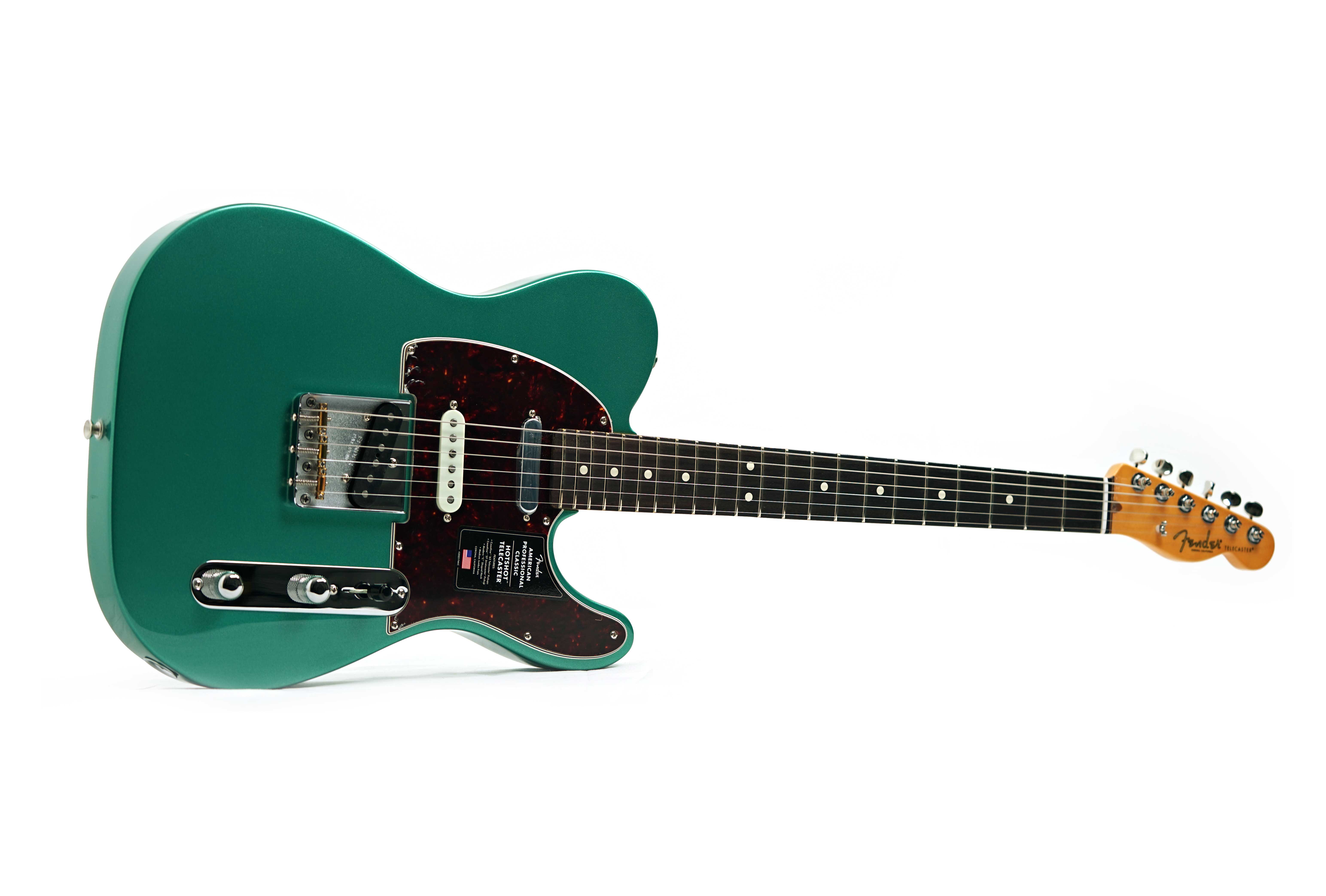 Fender American Professional Classic Hotshot Telecaster SSS Faded Sherwood Green Metallic Rosewood Fingerboard #US25093555