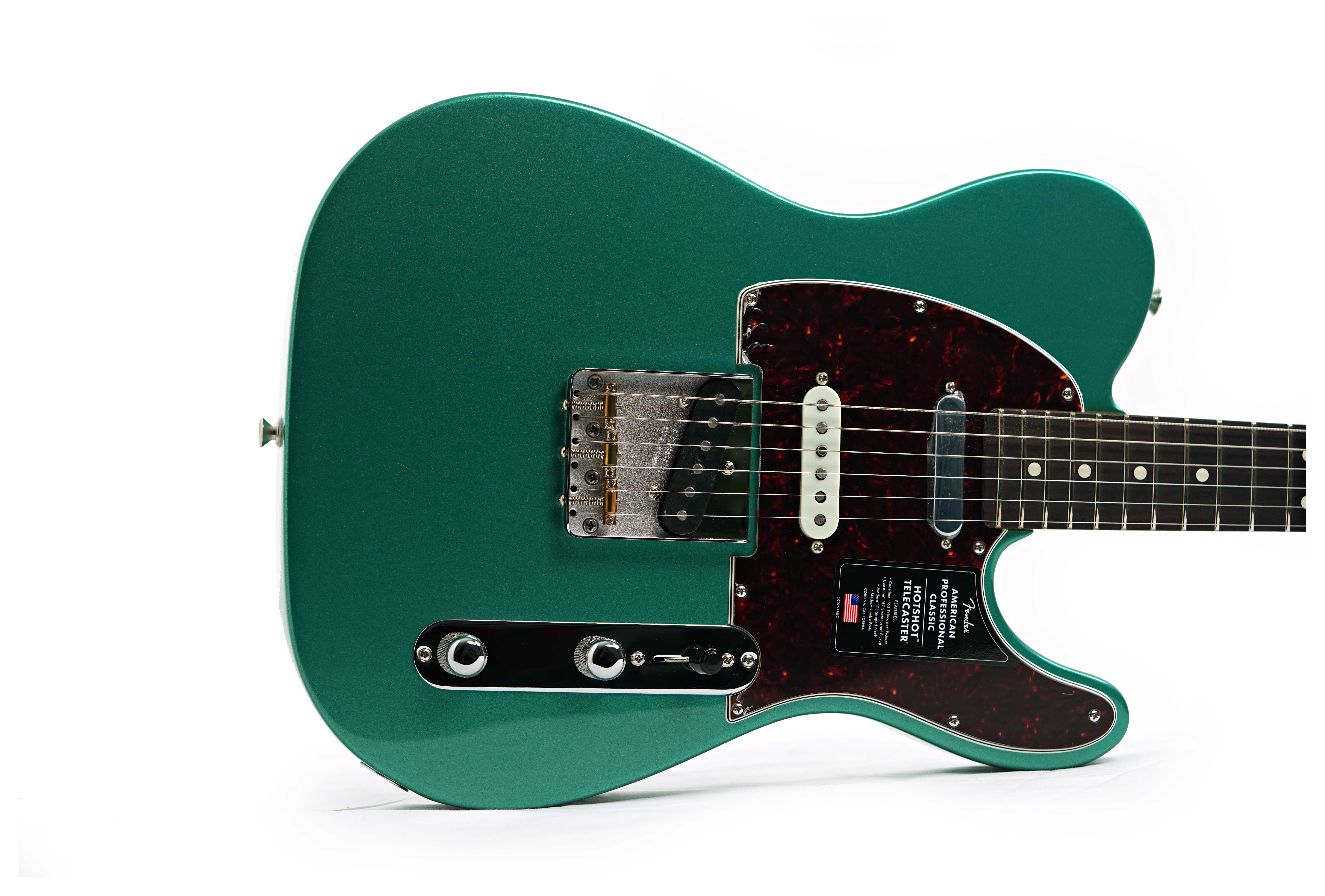 Fender American Professional Classic Hotshot Telecaster SSS Faded Sherwood Green Metallic Rosewood Fingerboard #US25093555