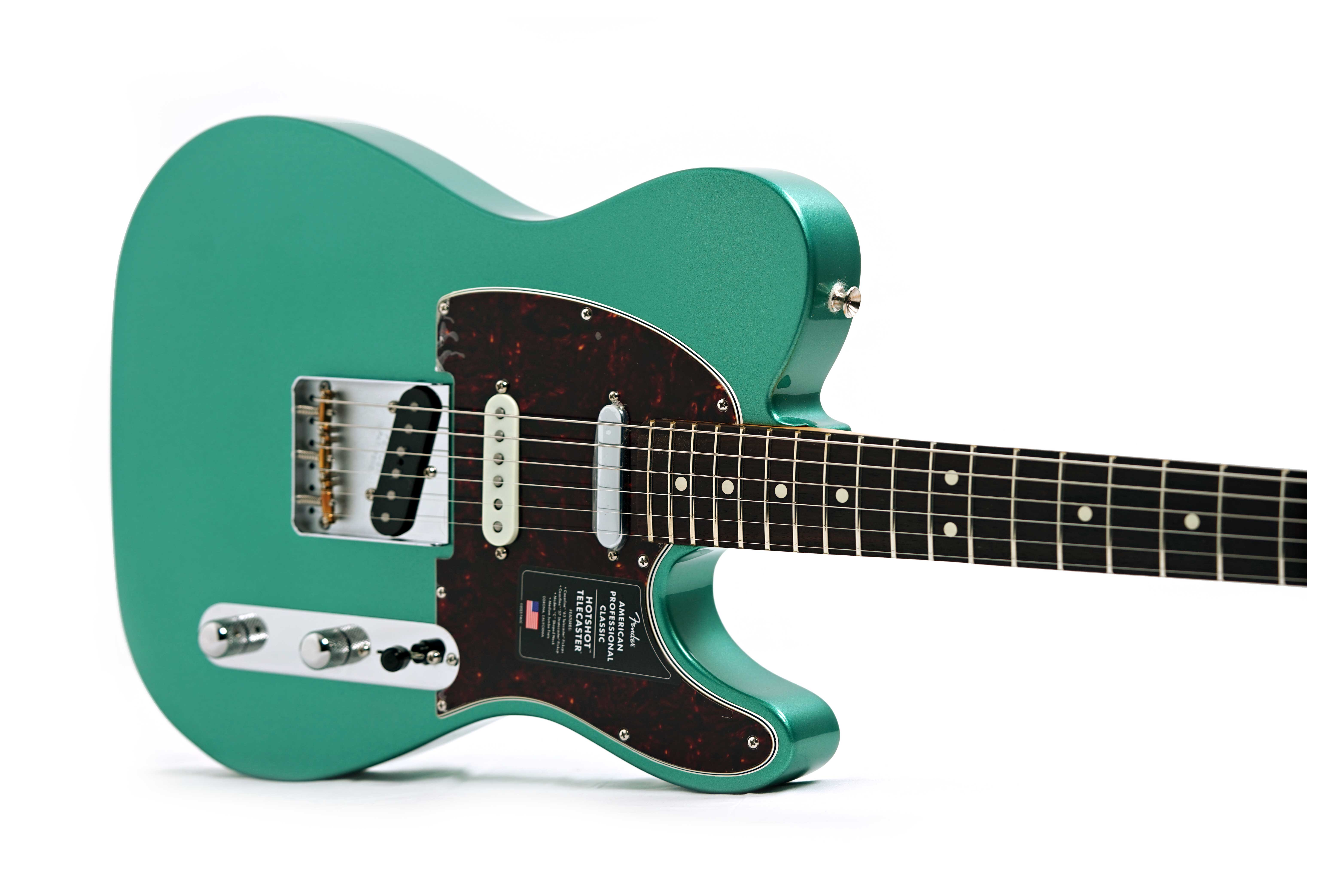 Fender American Professional Classic Hotshot Telecaster SSS Faded Sherwood Green Metallic Rosewood Fingerboard #US25093555