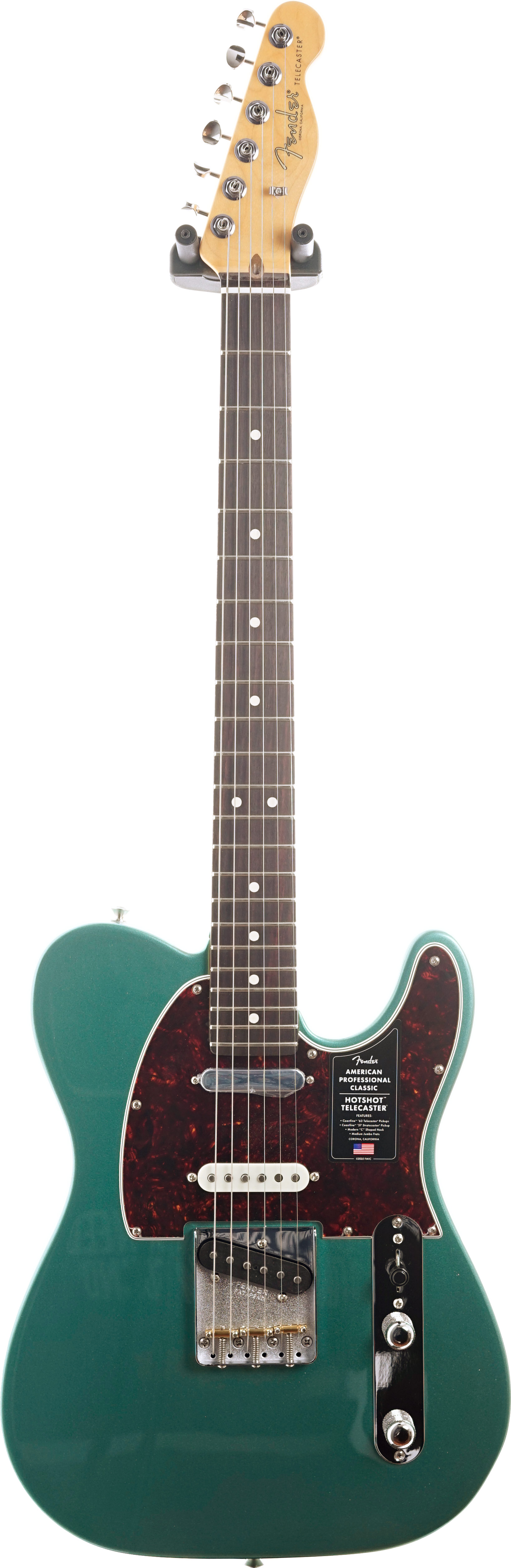 Fender American Professional Classic Hotshot Telecaster SSS Faded Sherwood Green Metallic Rosewood Fingerboard #US25100009