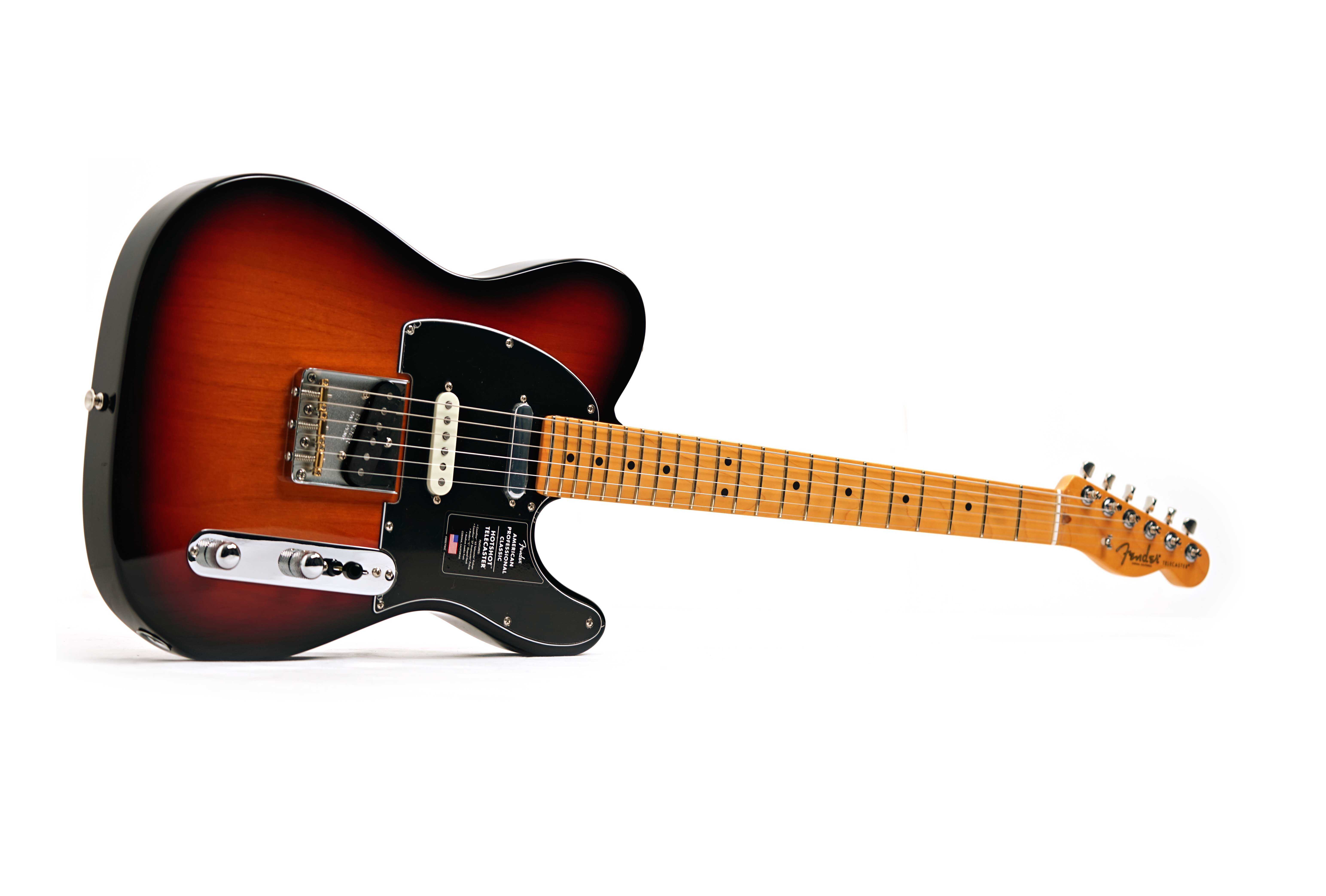 Fender American Professional Classic Hotshot Telecaster SSS 3-Tone Sunburst Maple Fingerboard #US25057521