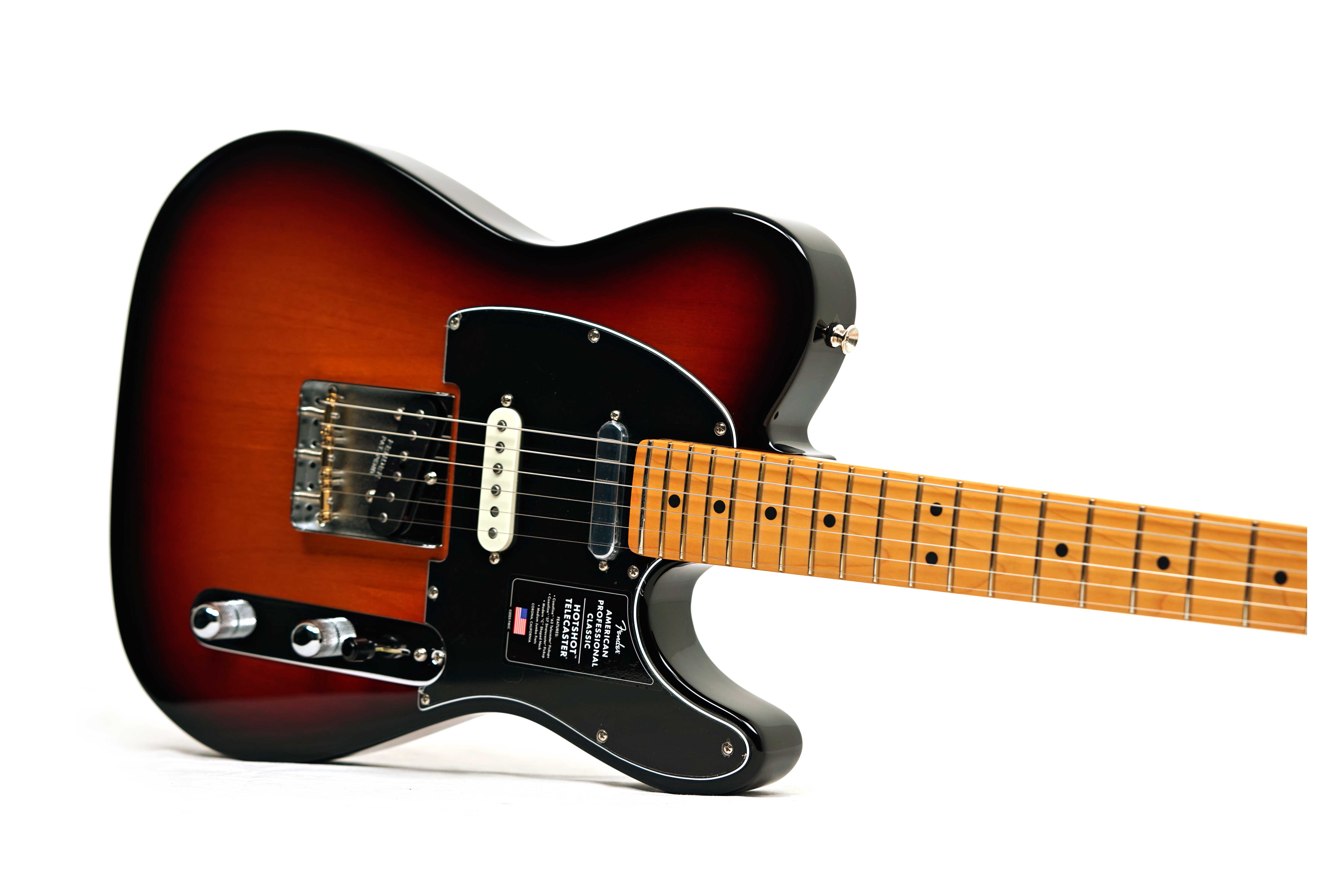 Fender American Professional Classic Hotshot Telecaster SSS 3-Tone Sunburst Maple Fingerboard #US25057521