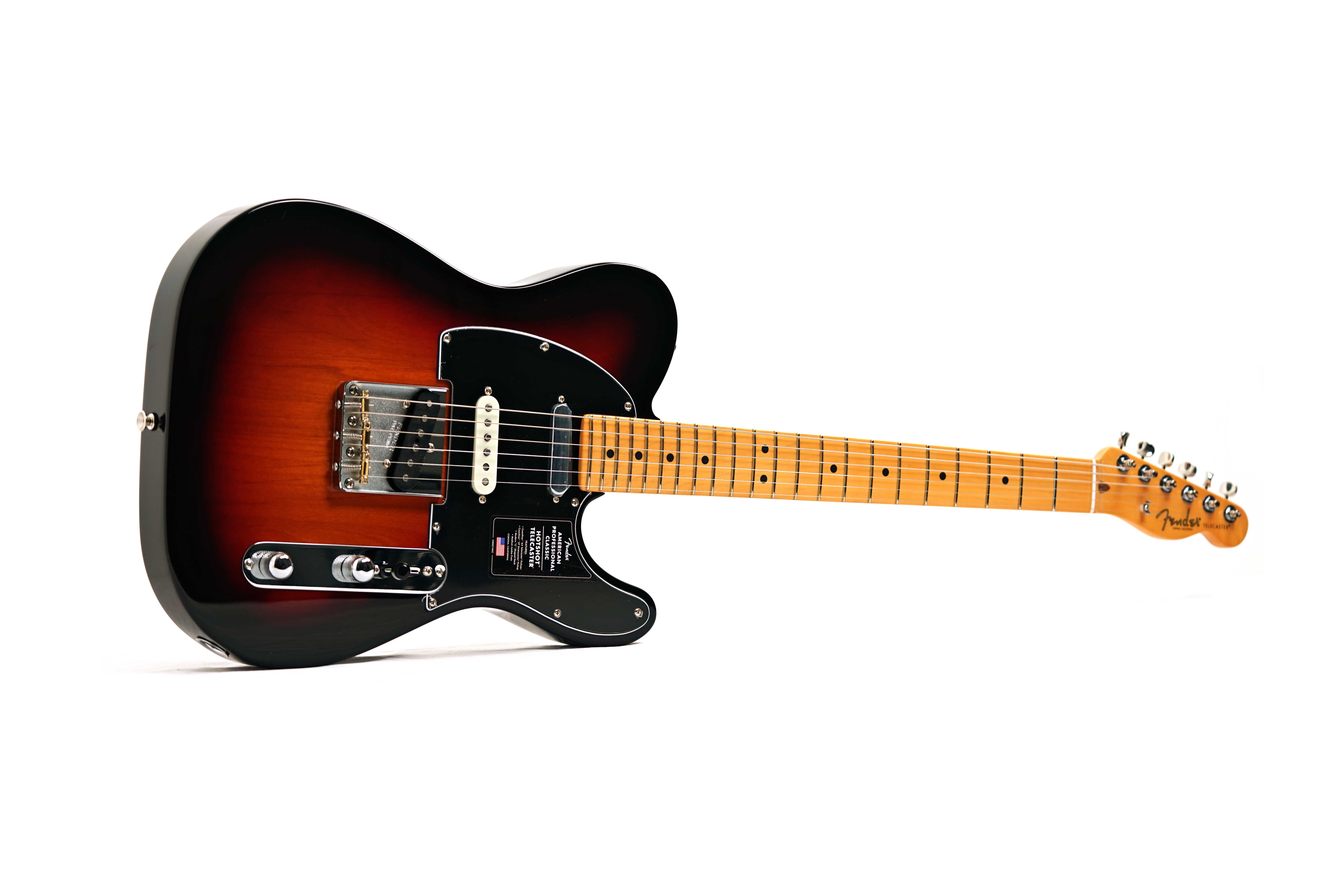 Fender American Professional Classic Hotshot Telecaster SSS 3 Tone Sunburst Maple Fingerboard #US25055674