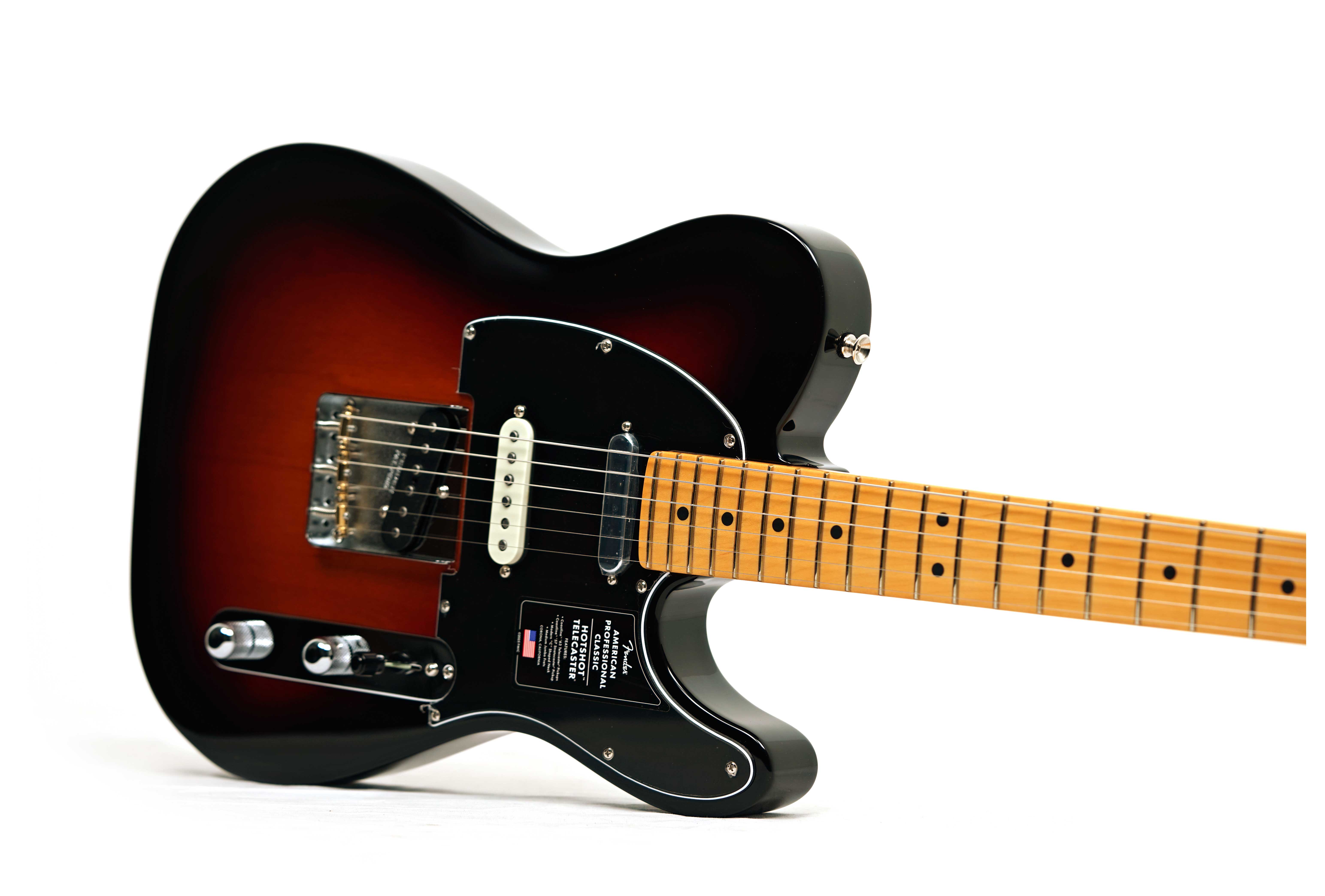 Fender American Professional Classic Hotshot Telecaster SSS 3 Tone Sunburst Maple Fingerboard #US25055674