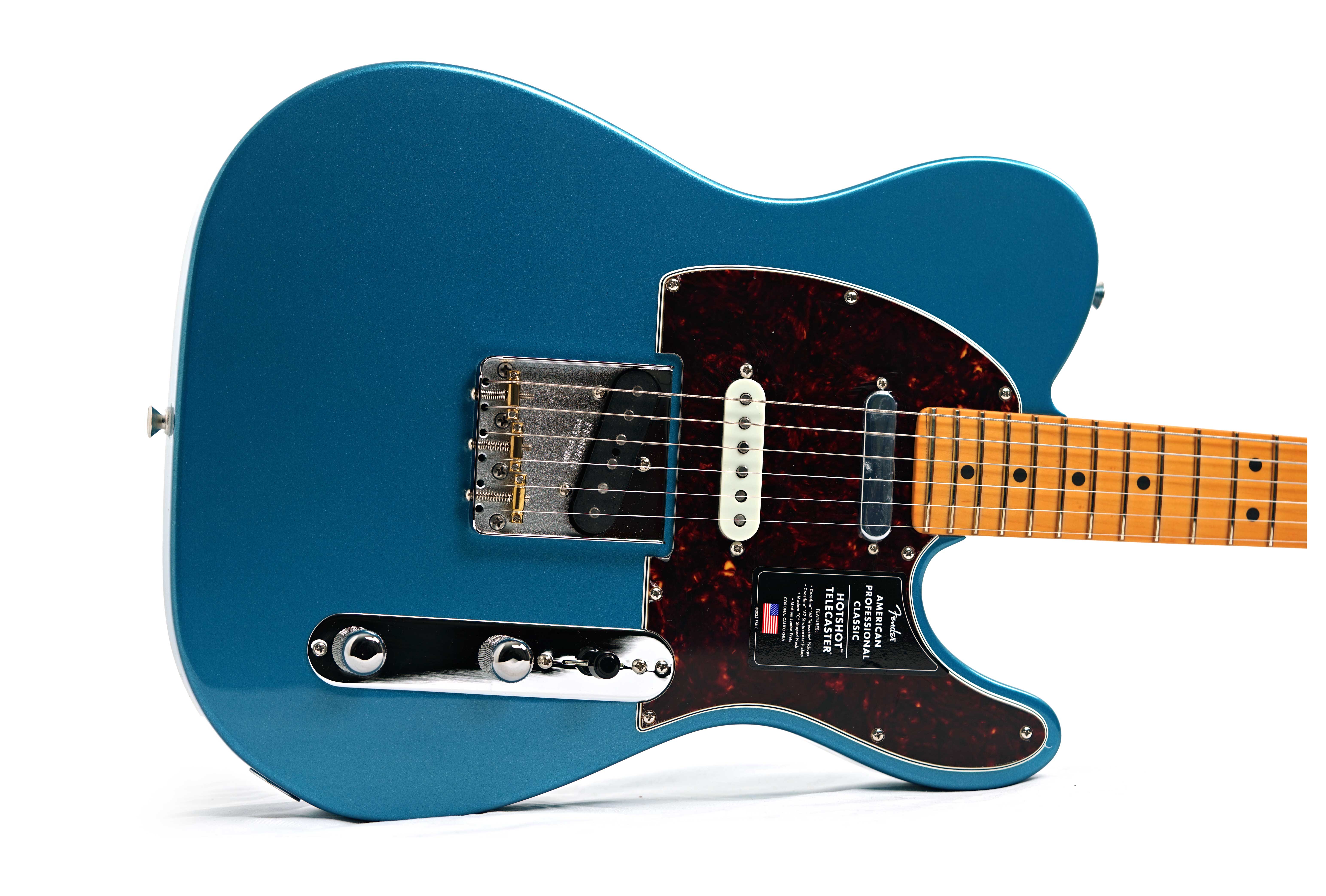 Fender American Professional Classic Hotshot Telecaster SSS Faded Lake Placid Blue Maple Fingerboard #US25101882
