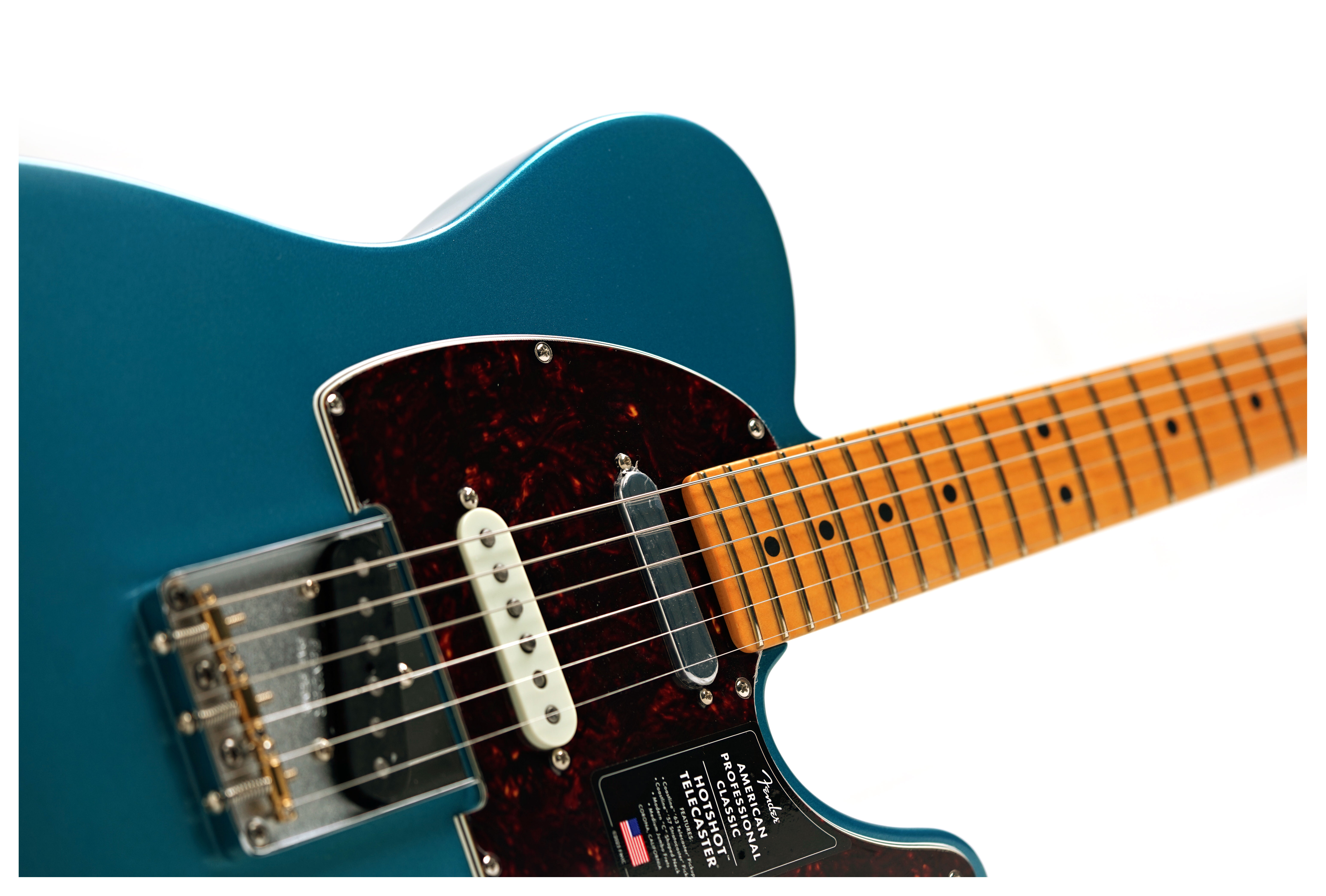 Fender American Professional Classic Hotshot Telecaster SSS Faded Lake Placid Blue Maple Fingerboard #US25096337