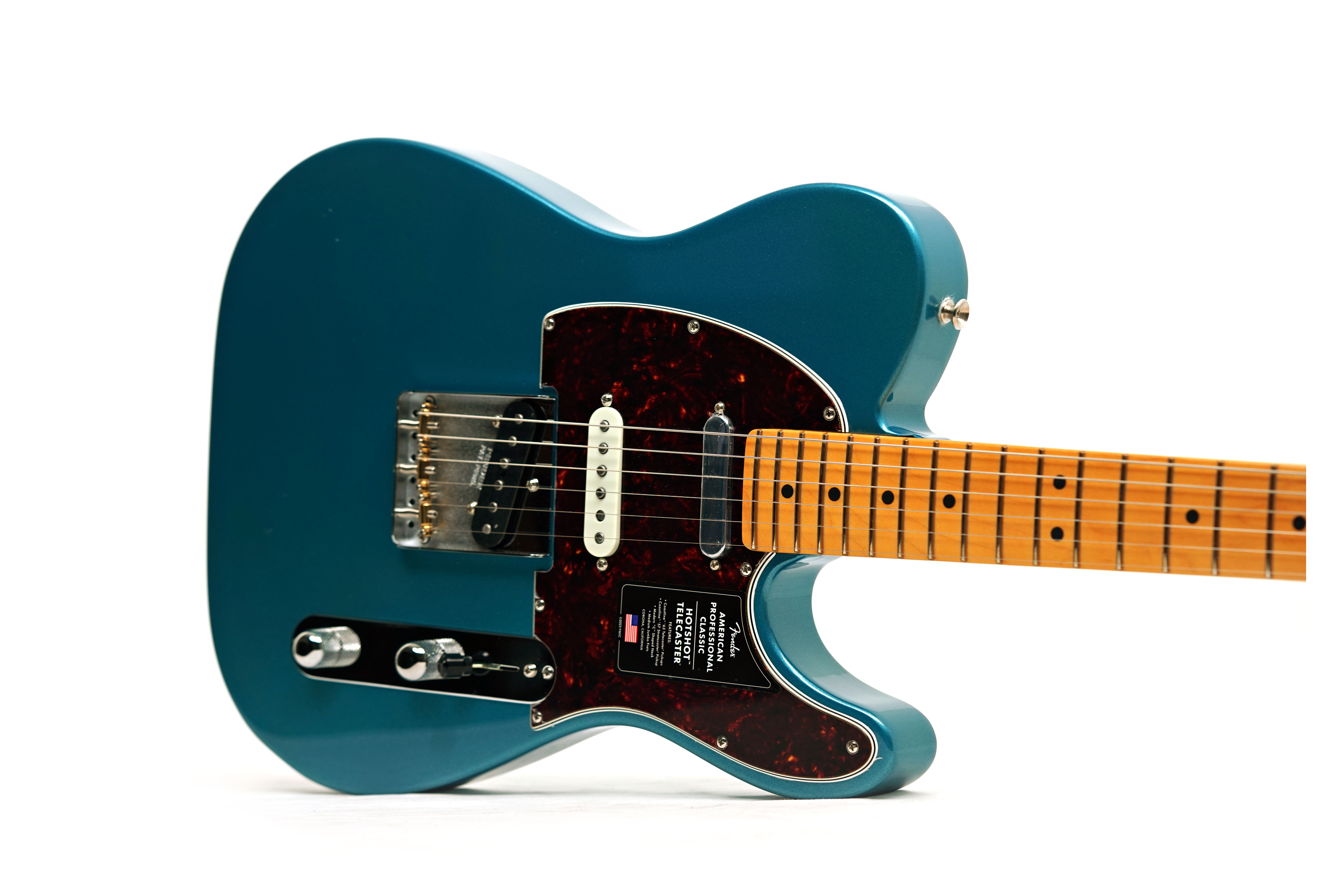 Fender American Professional Classic Hotshot Telecaster SSS Faded Lake Placid Blue Maple Fingerboard #US25096337