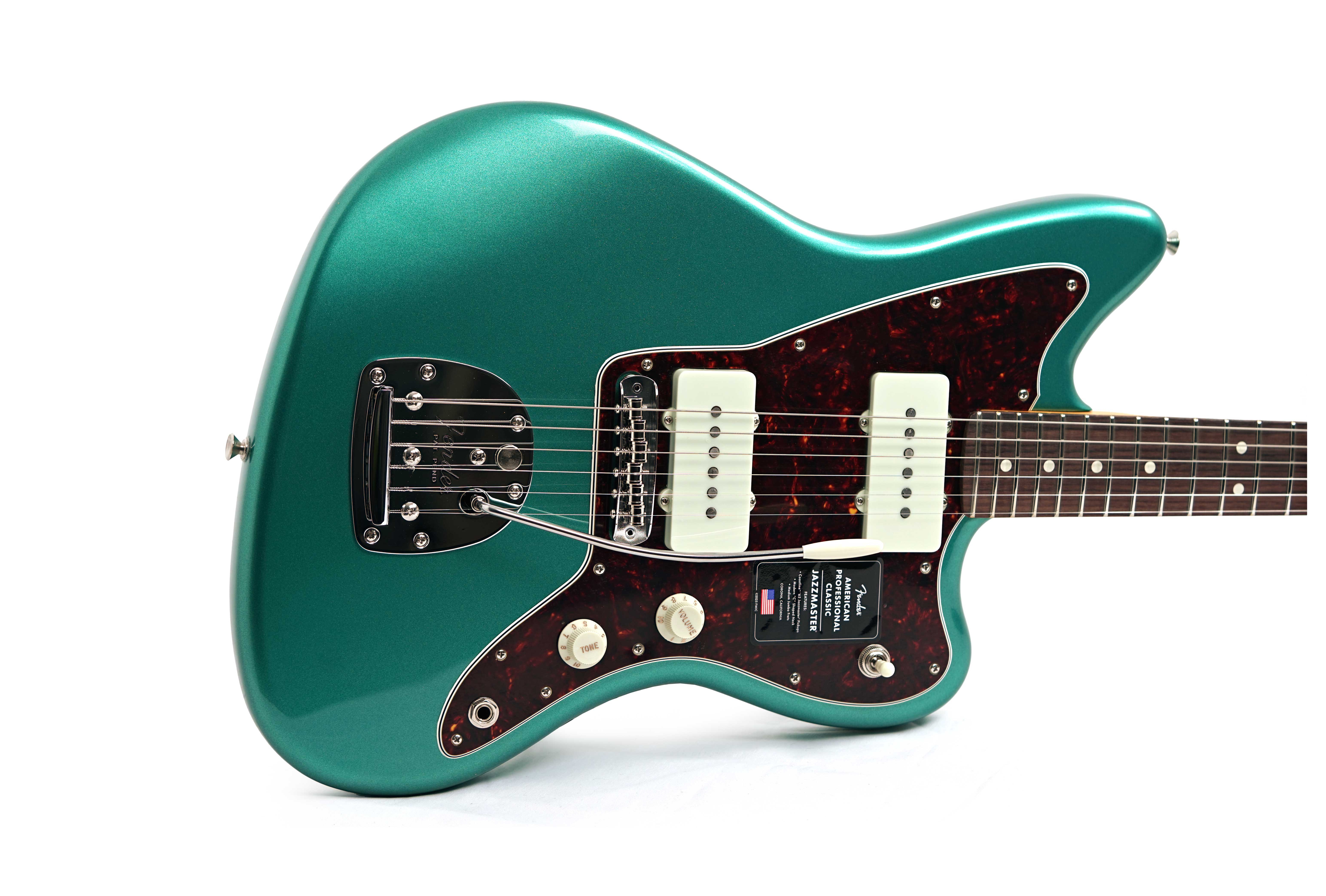 Fender American Professional Classic Jazzmaster Faded Sherwood Green Metallic Rosewood Fingerboard #US25096303