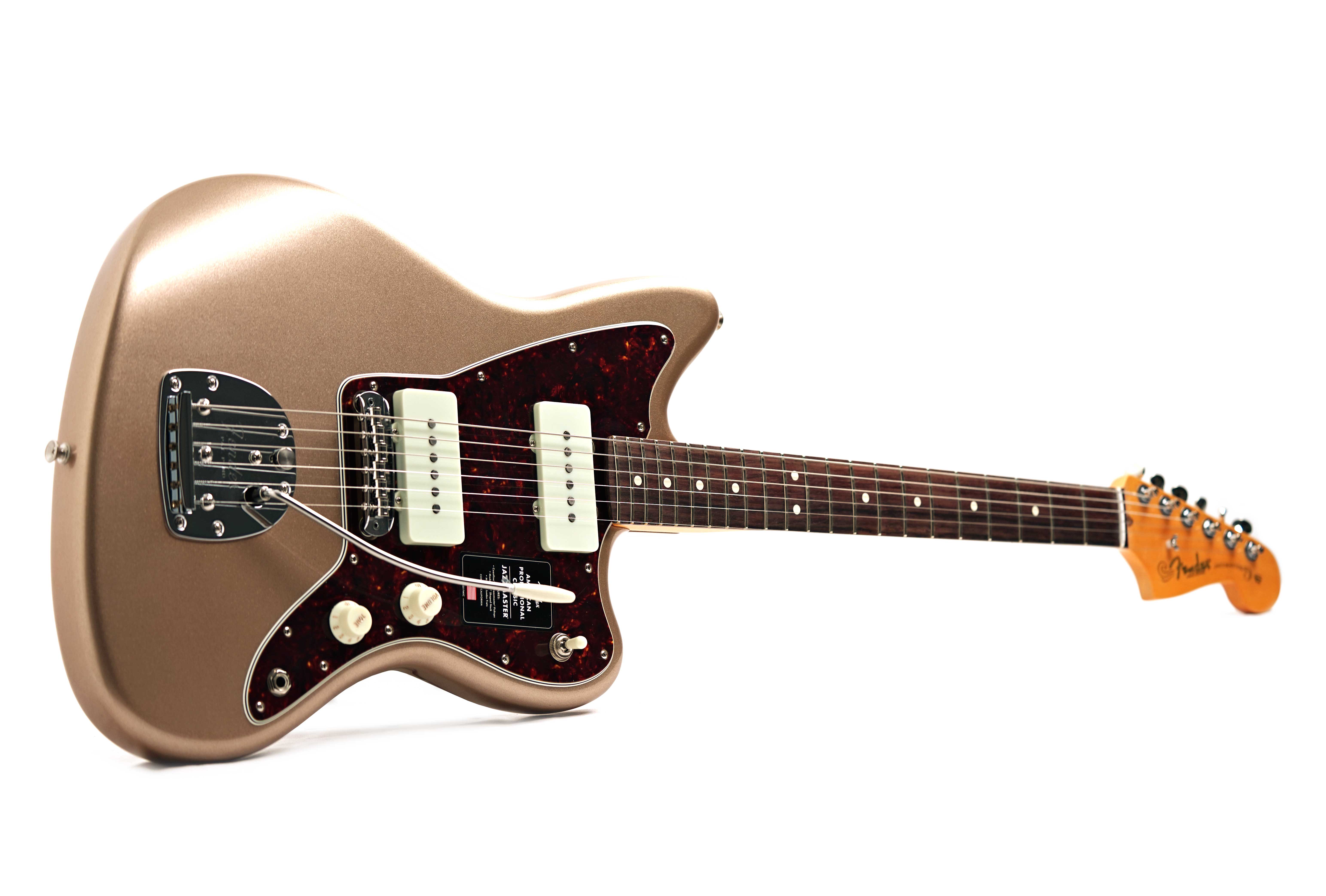 Fender American Professional Classic Jazzmaster Faded Firemist Gold Rosewood Fingerboard #US25096317A