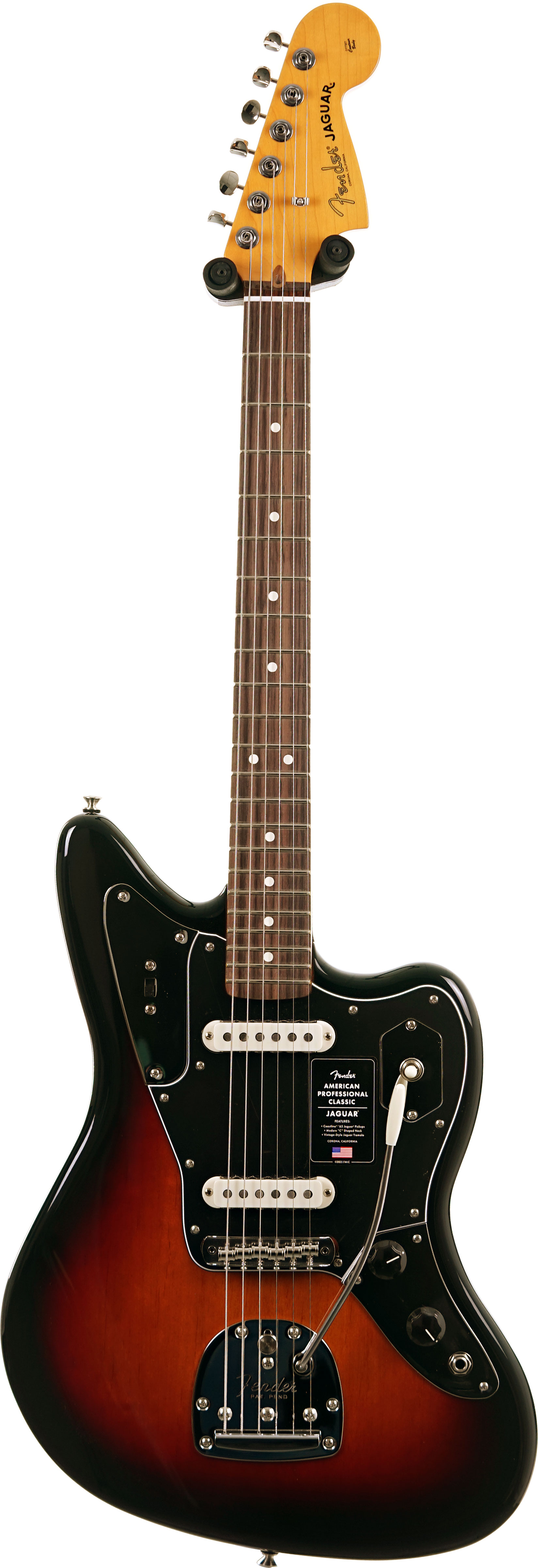 Fender American Professional Classic Jaguar 3-Tone Sunburst Rosewood Fingerboard #US25093845