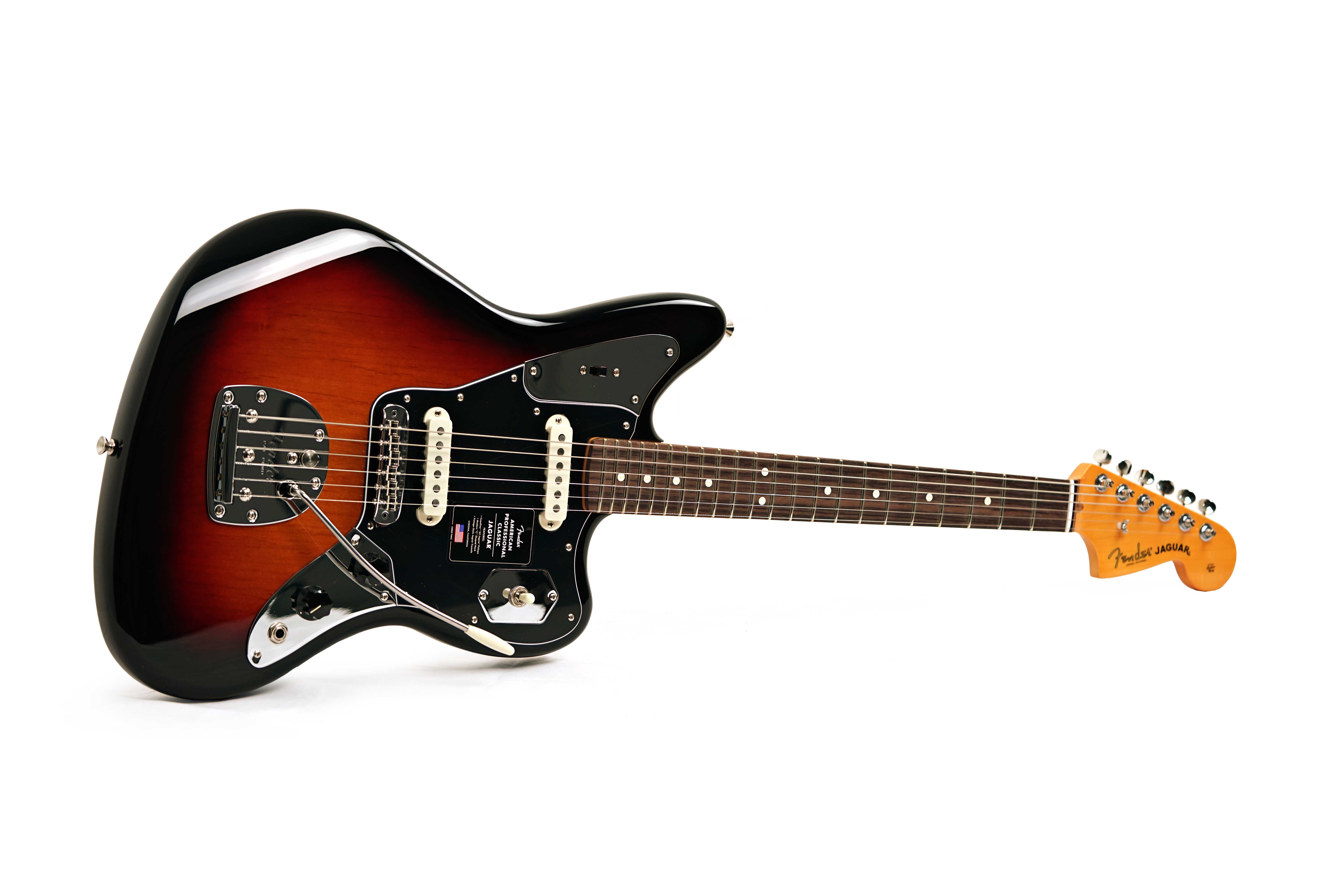 Fender American Professional Classic Jaguar 3-Tone Sunburst Rosewood Fingerboard #US25093845