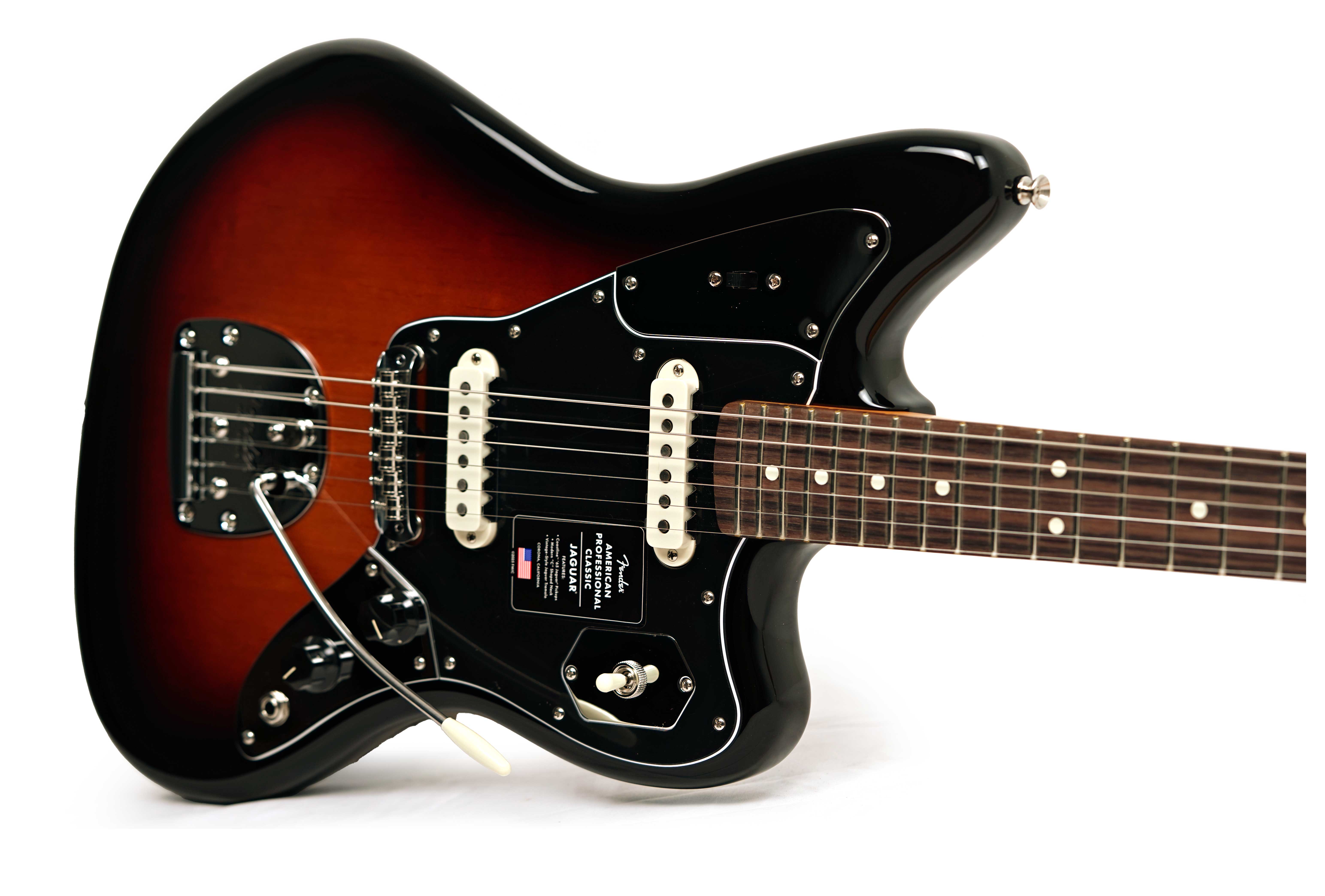 Fender American Professional Classic Jaguar 3-Tone Sunburst Rosewood Fingerboard #US25093845