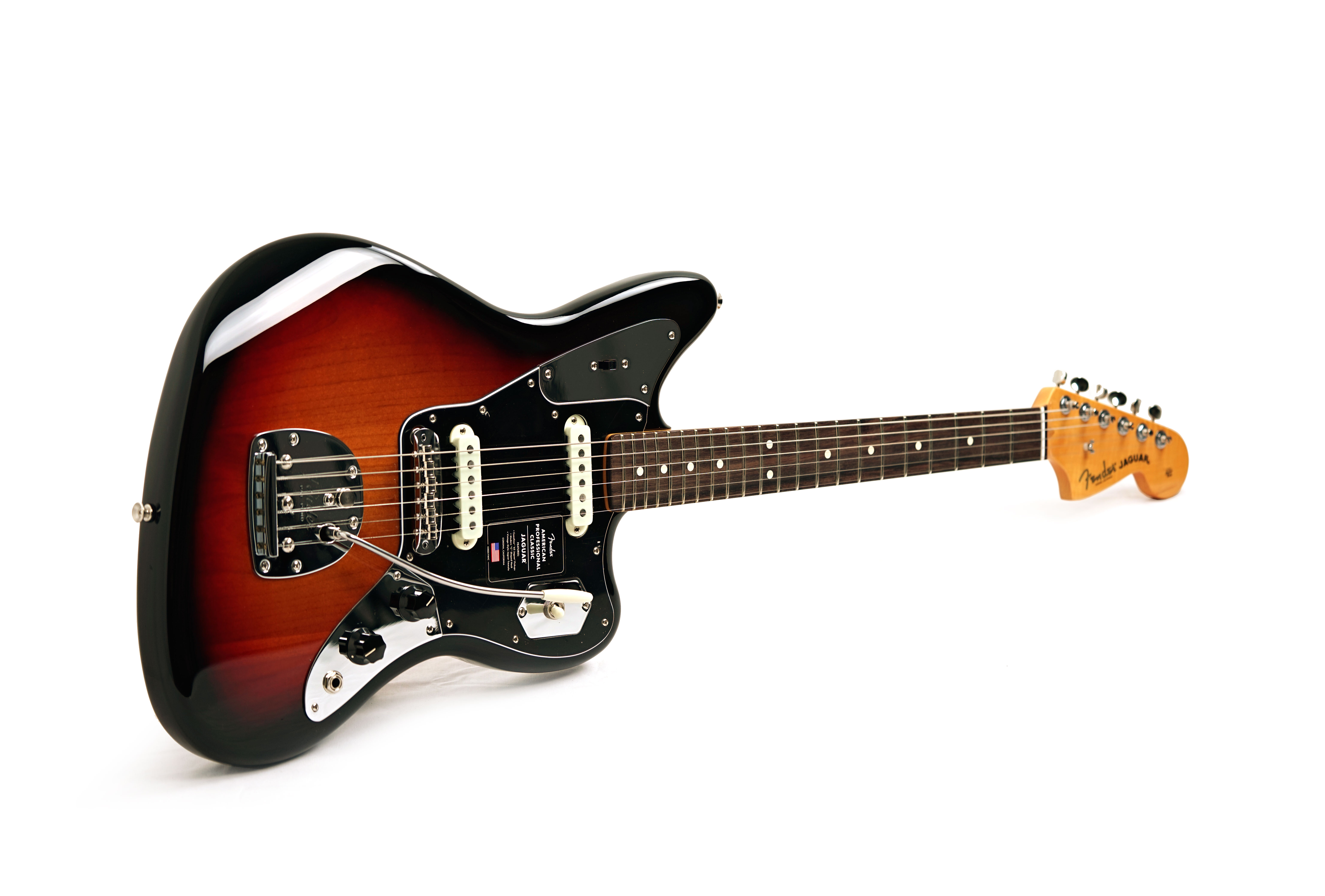 Fender American Professional Classic Jaguar 3-Tone Sunburst Rosewood Fingerboard #US25102822