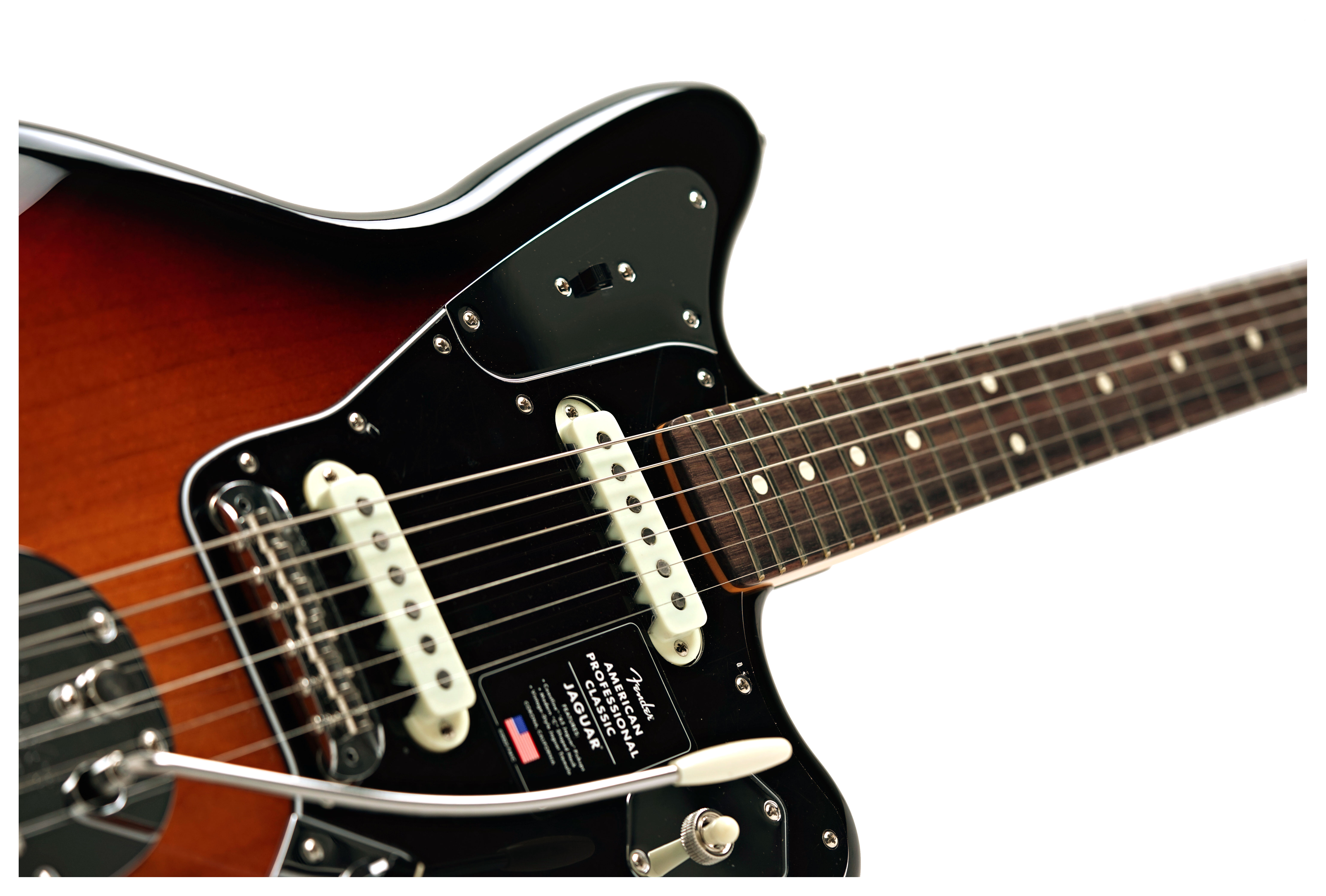 Fender American Professional Classic Jaguar 3-Tone Sunburst Rosewood Fingerboard #US25102822
